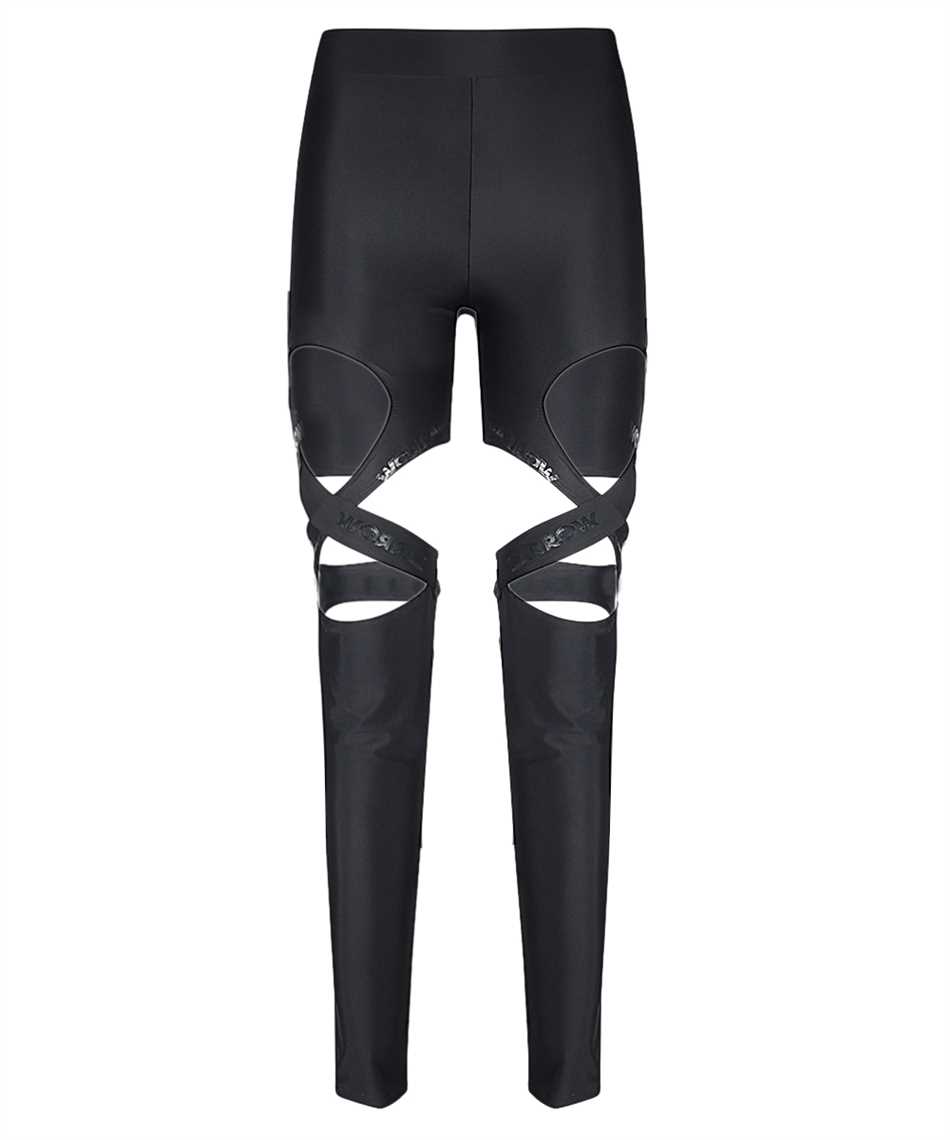 Barrow Openwork Detail Casual Pants In Black