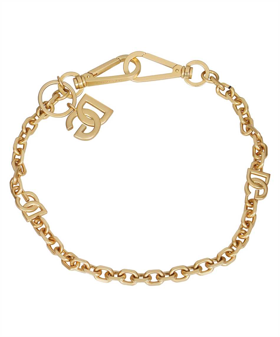 Dolce & Gabbana Logo Detail Brass Cuff Bracelet In Gold
