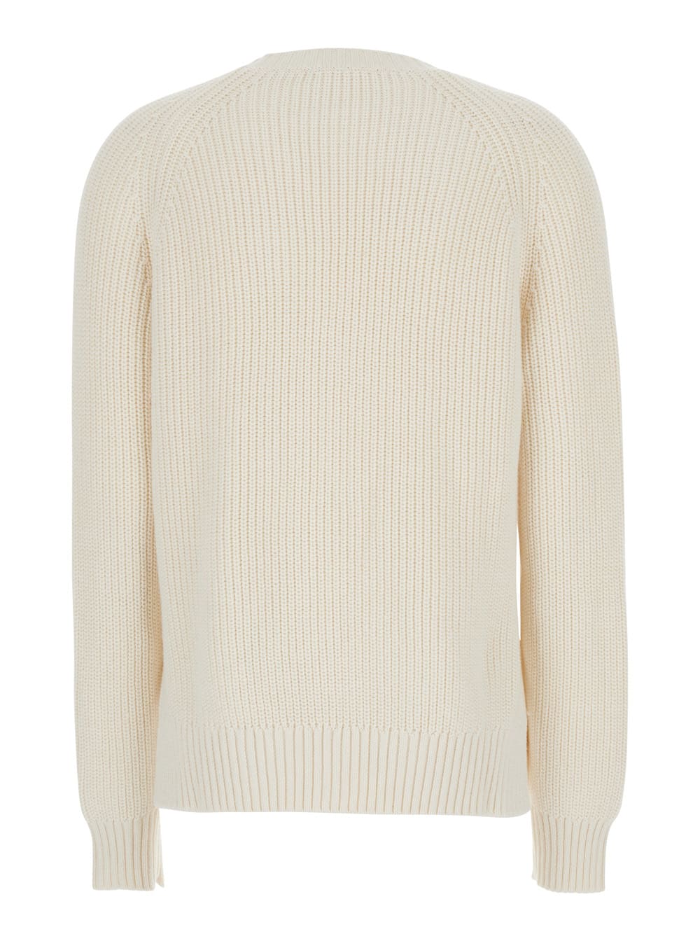P.a.r.o.s.h White Knit Crewneck Sweater In White
