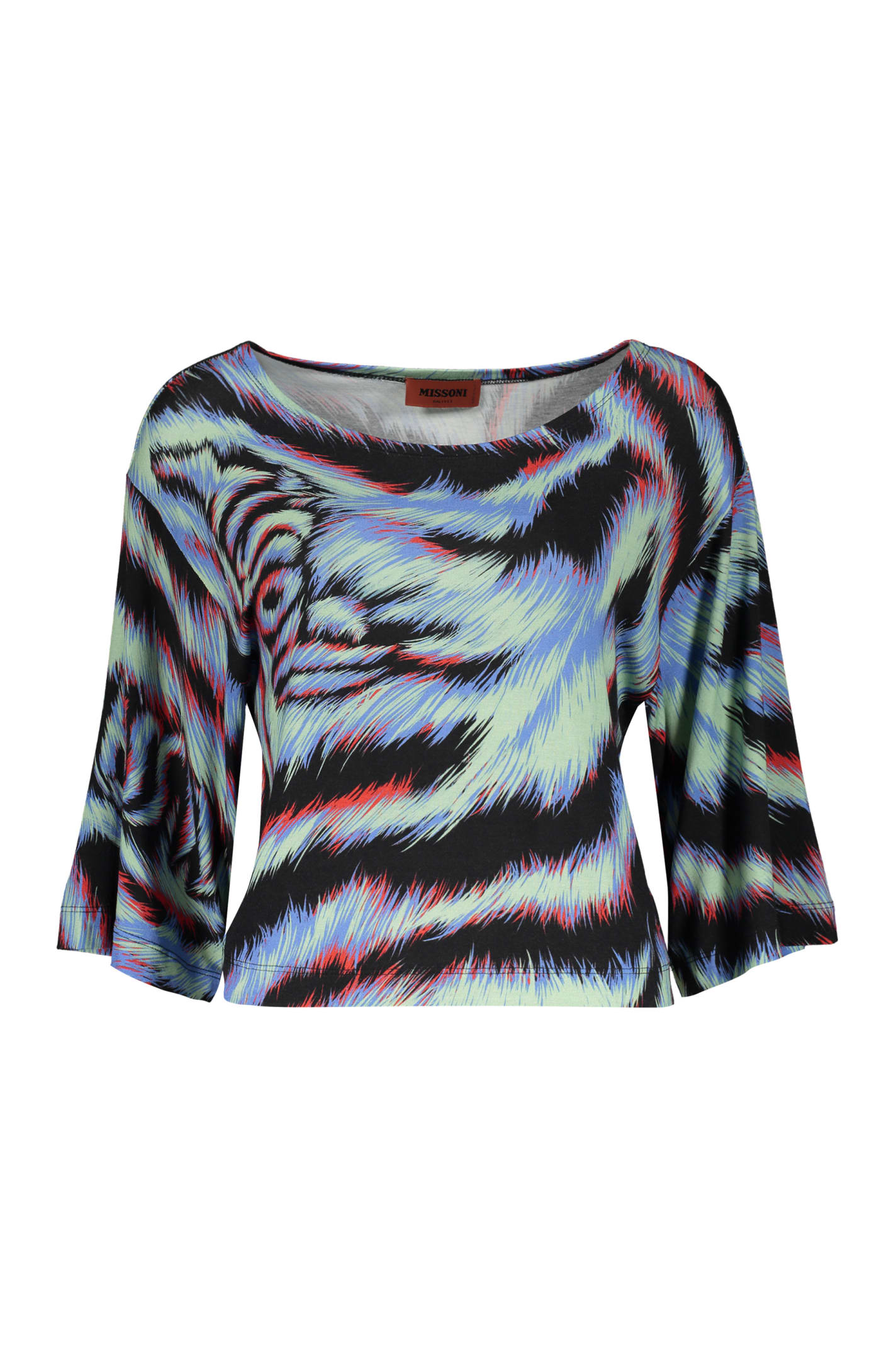 Missoni Printed Cotton Top In Multicolor