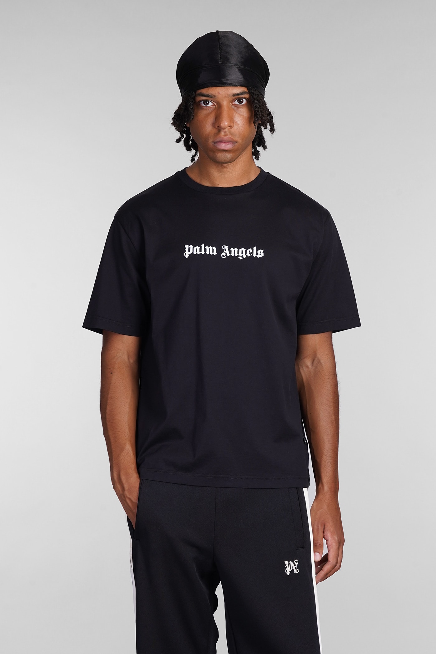 Shop Palm Angels T-shirt In Black Cotton