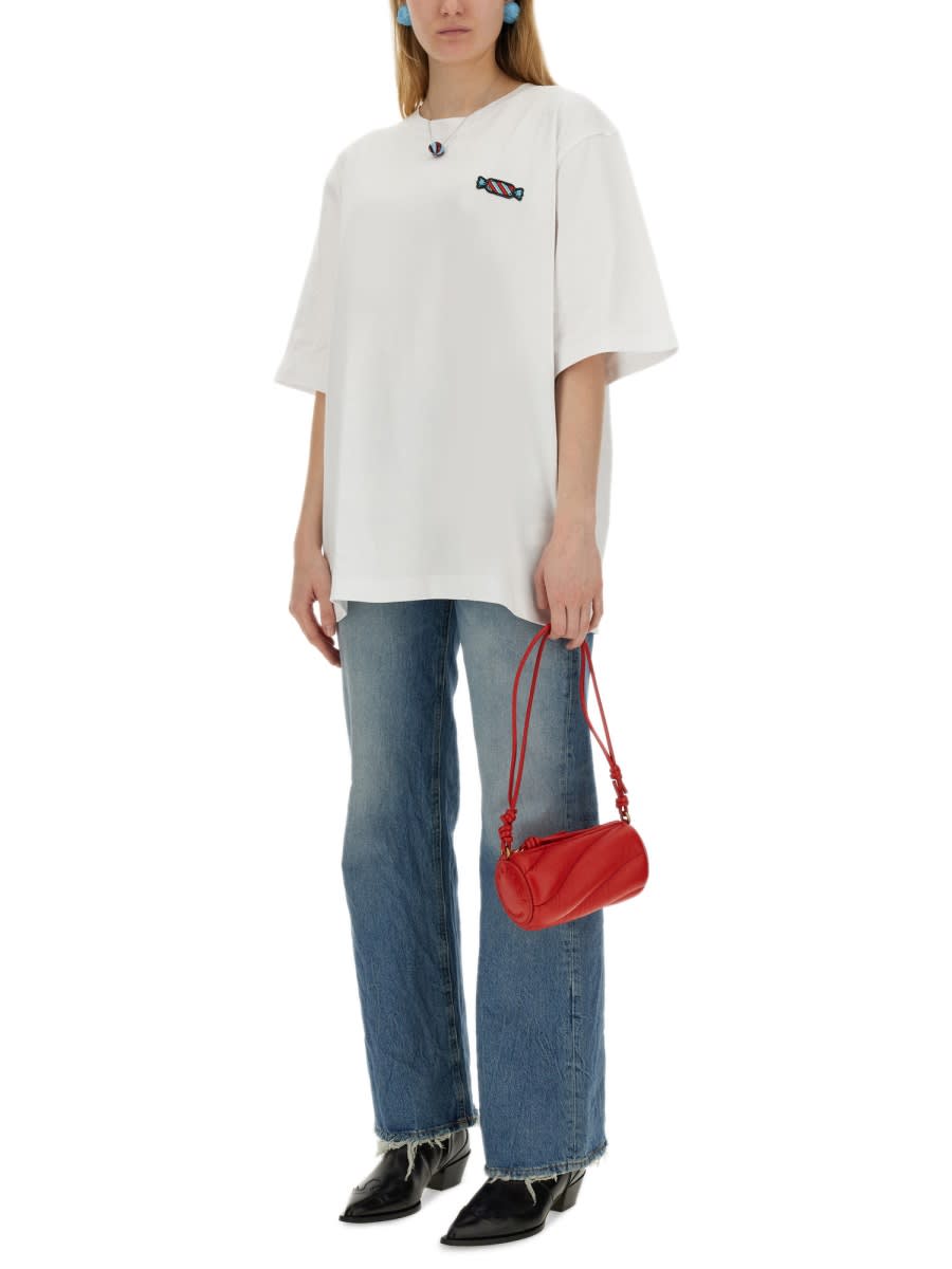 Shop Fiorucci Candy Patch T-shirt In White