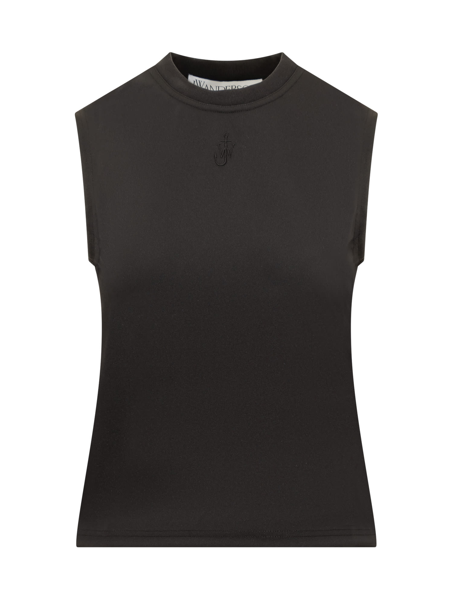 Shop Jw Anderson Embroidery Tank Top In Black