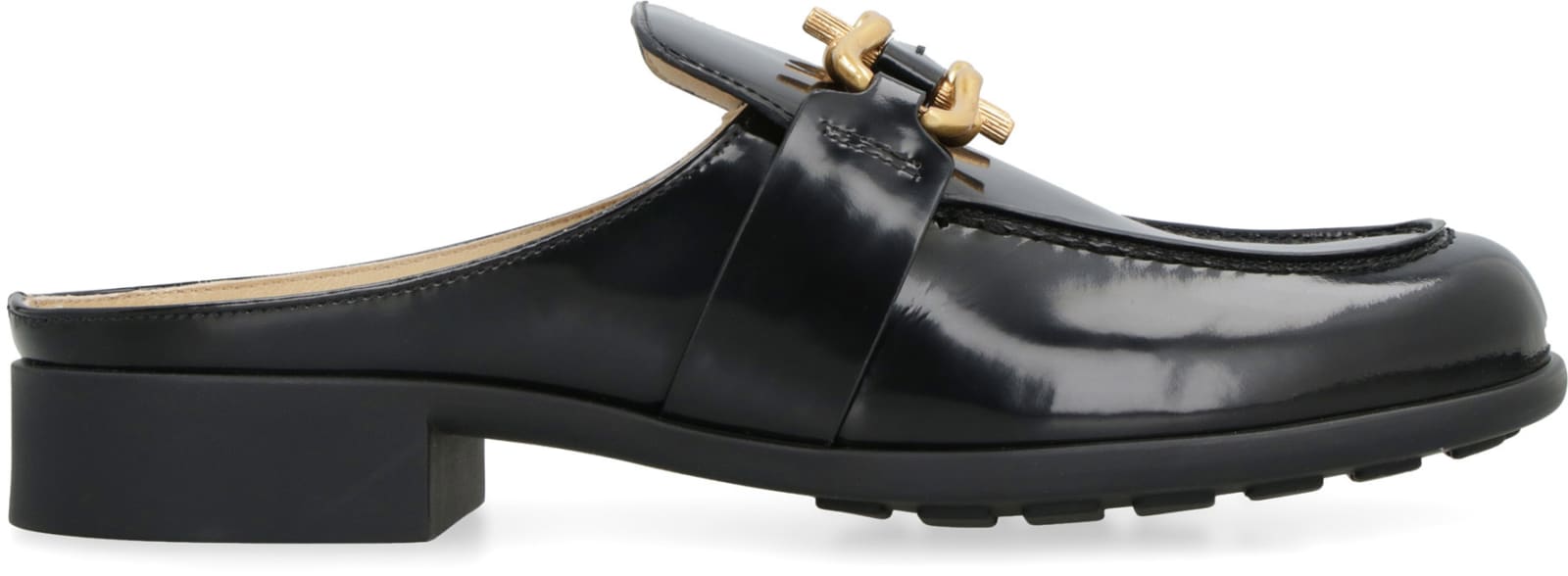 Shop Bottega Veneta Monsieur Leather Loafers In Black