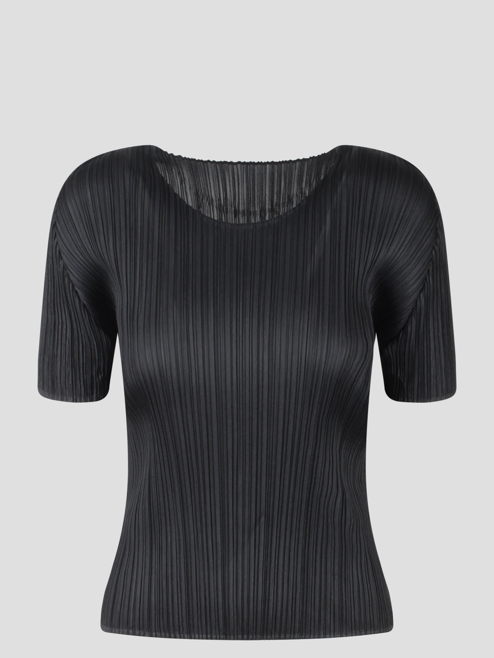 Pleated T-shirt