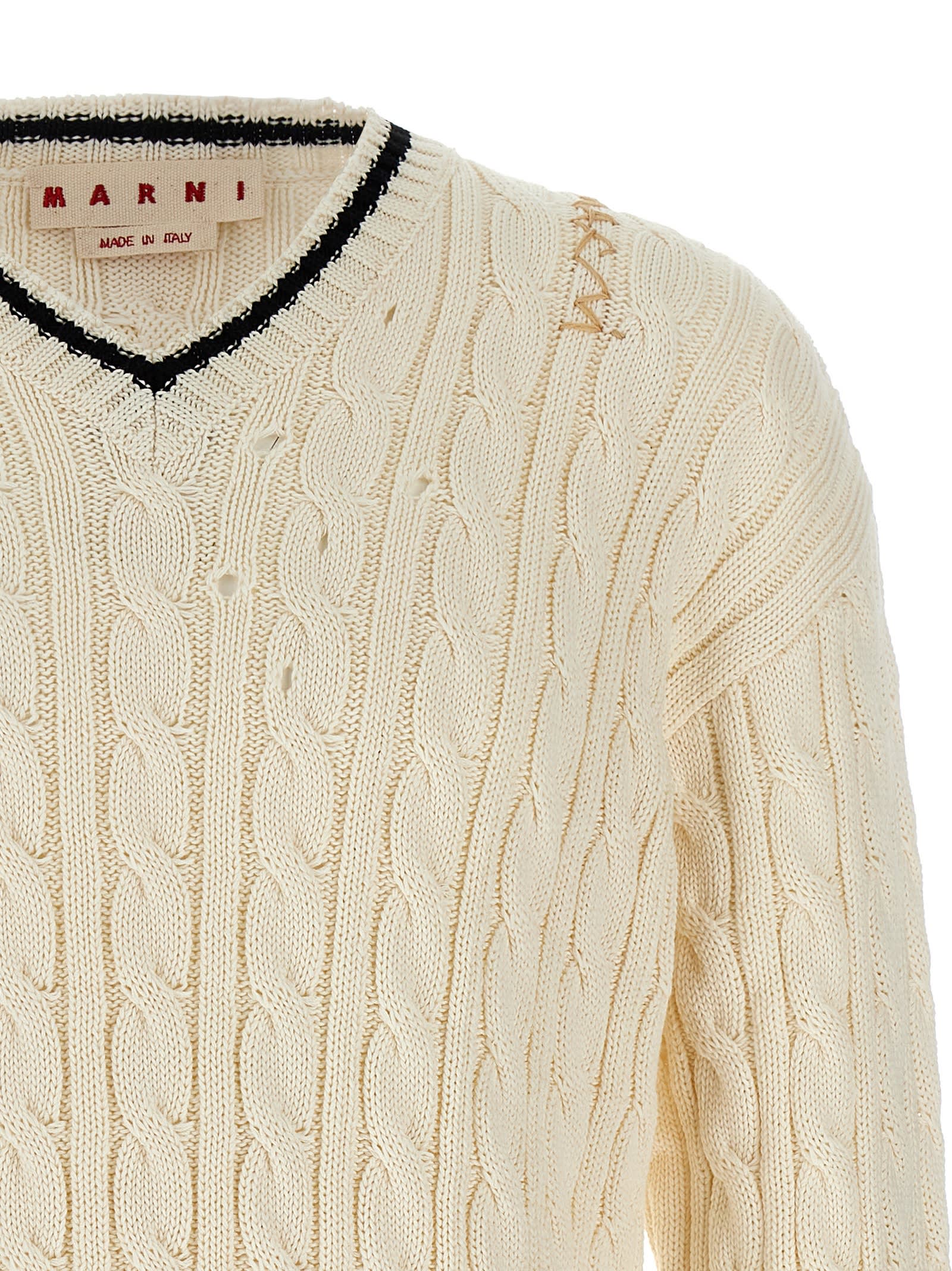 MARNI V NECKLINE SWEATER 