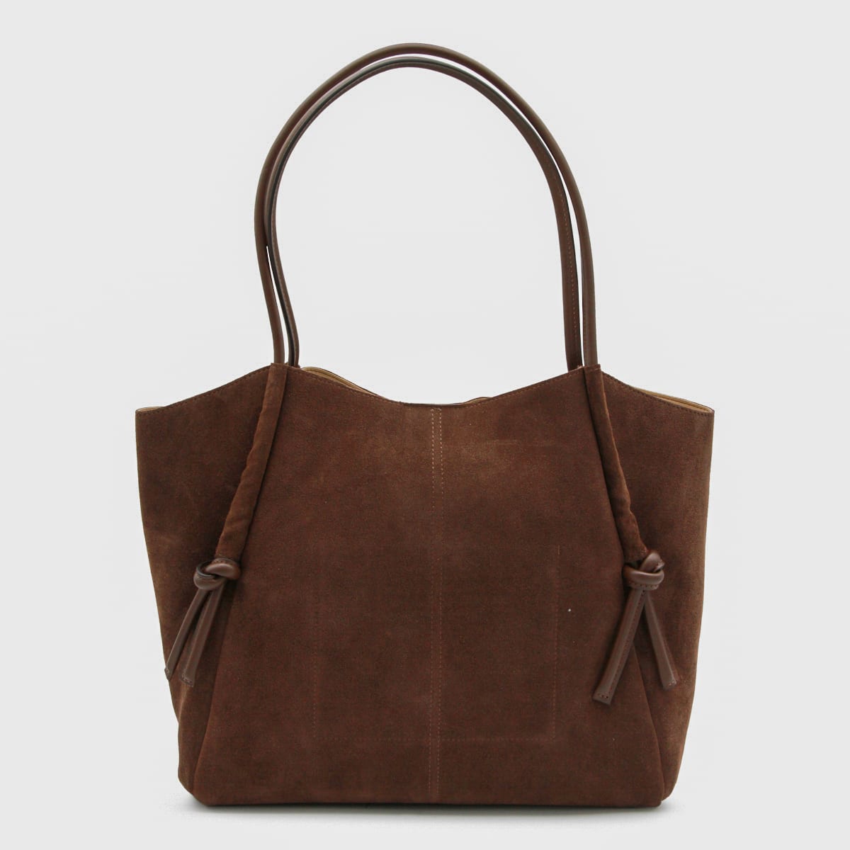 Twinset Knot-detail Logo Tote Bag In Brown