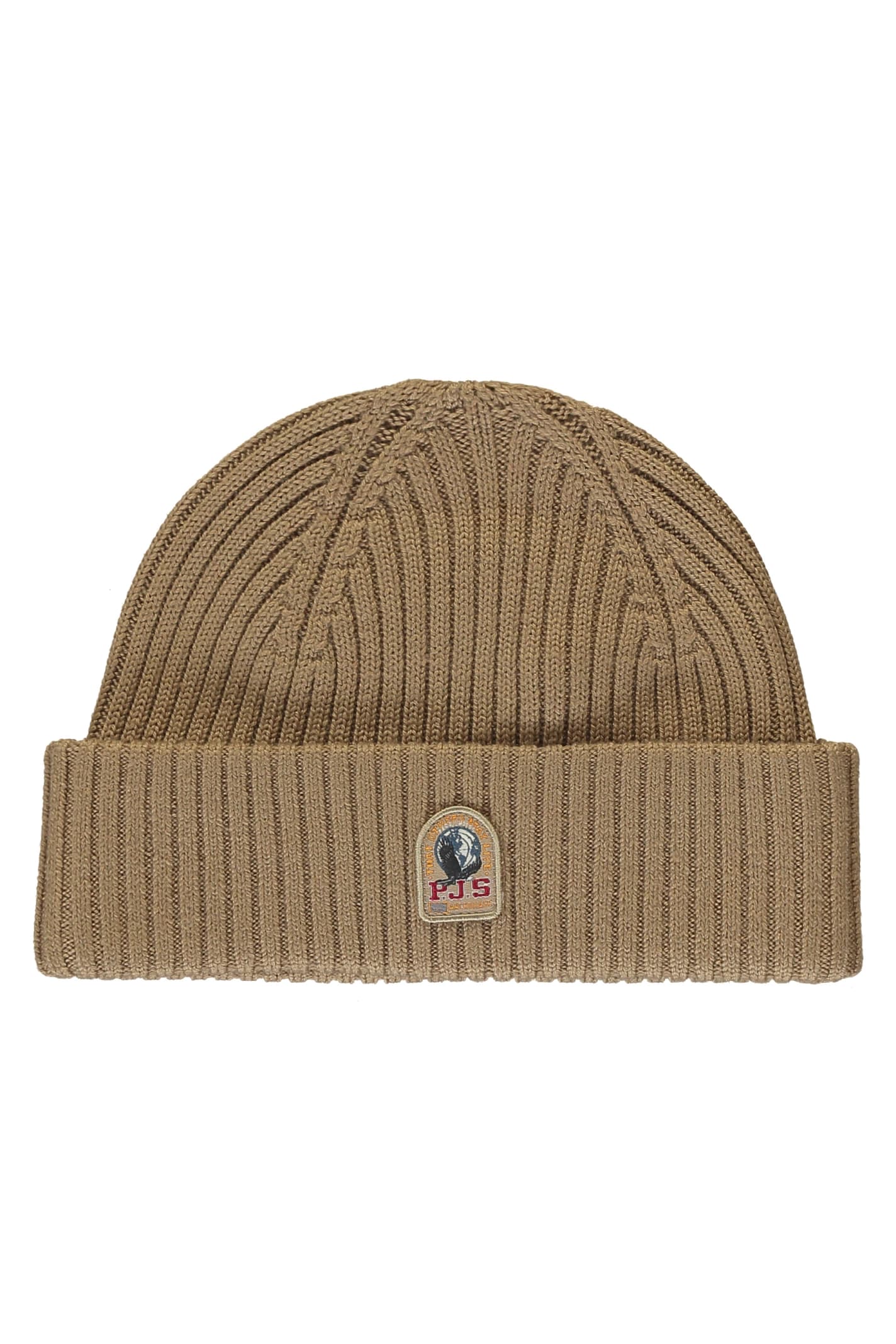 Parajumpers Ribbed Knit Beanie In Beige