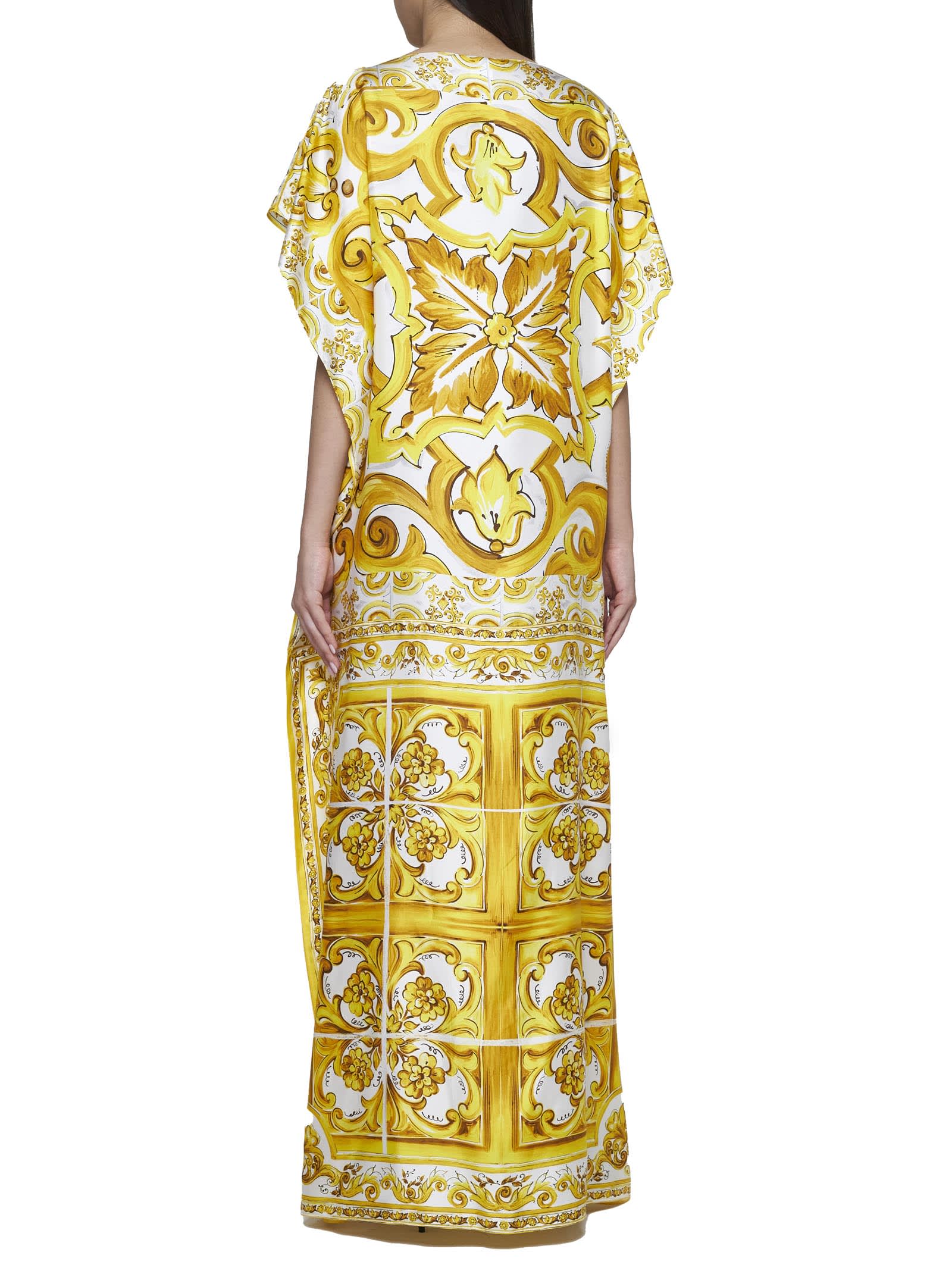 Shop Dolce & Gabbana Dress In Yellow