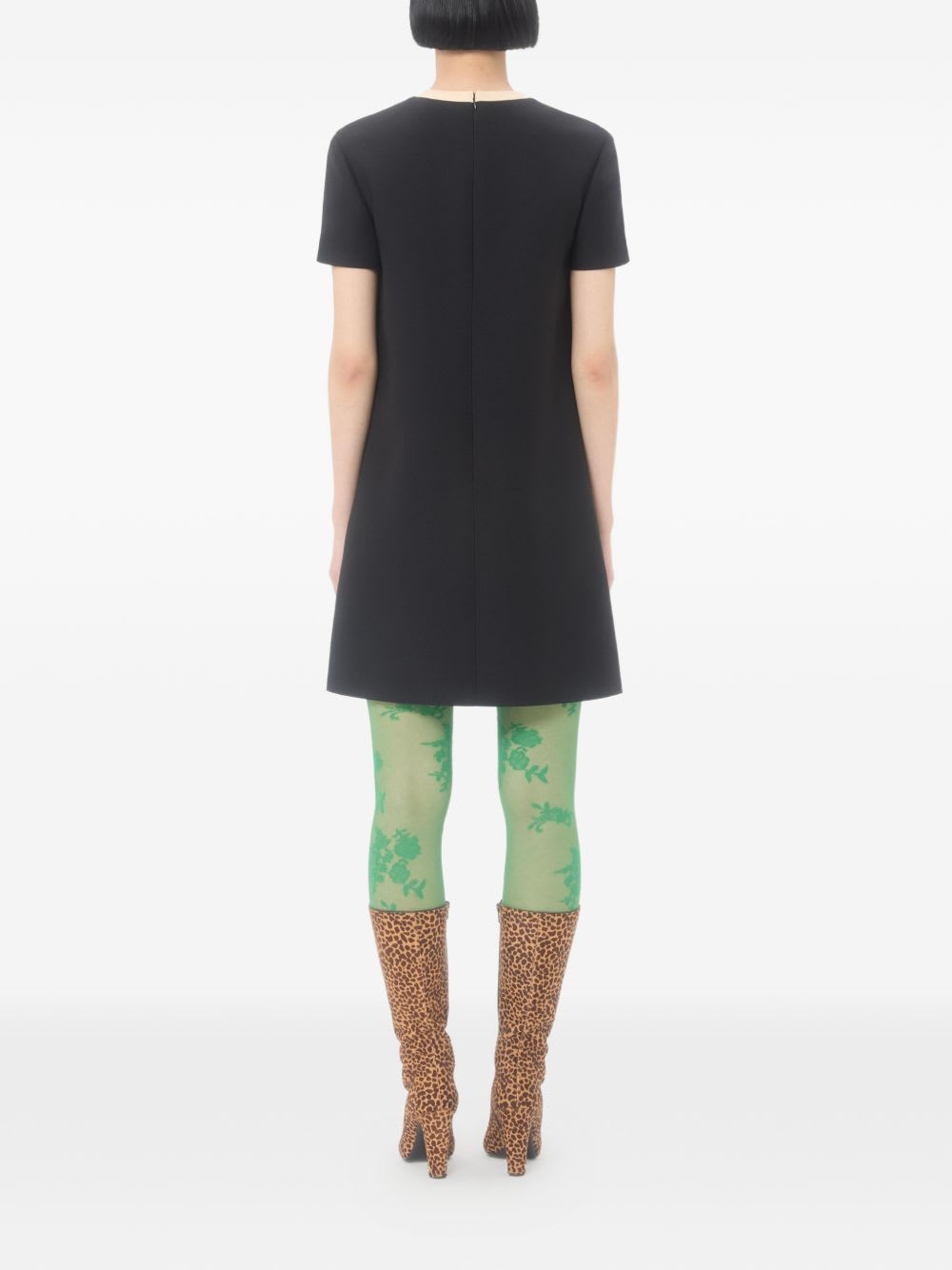 Valentino Minikleid Mit Goldfarbenen Details In Black