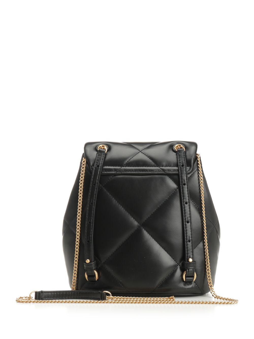 Tory Burch Kira Diamond Quilt Mini Backpack In Black