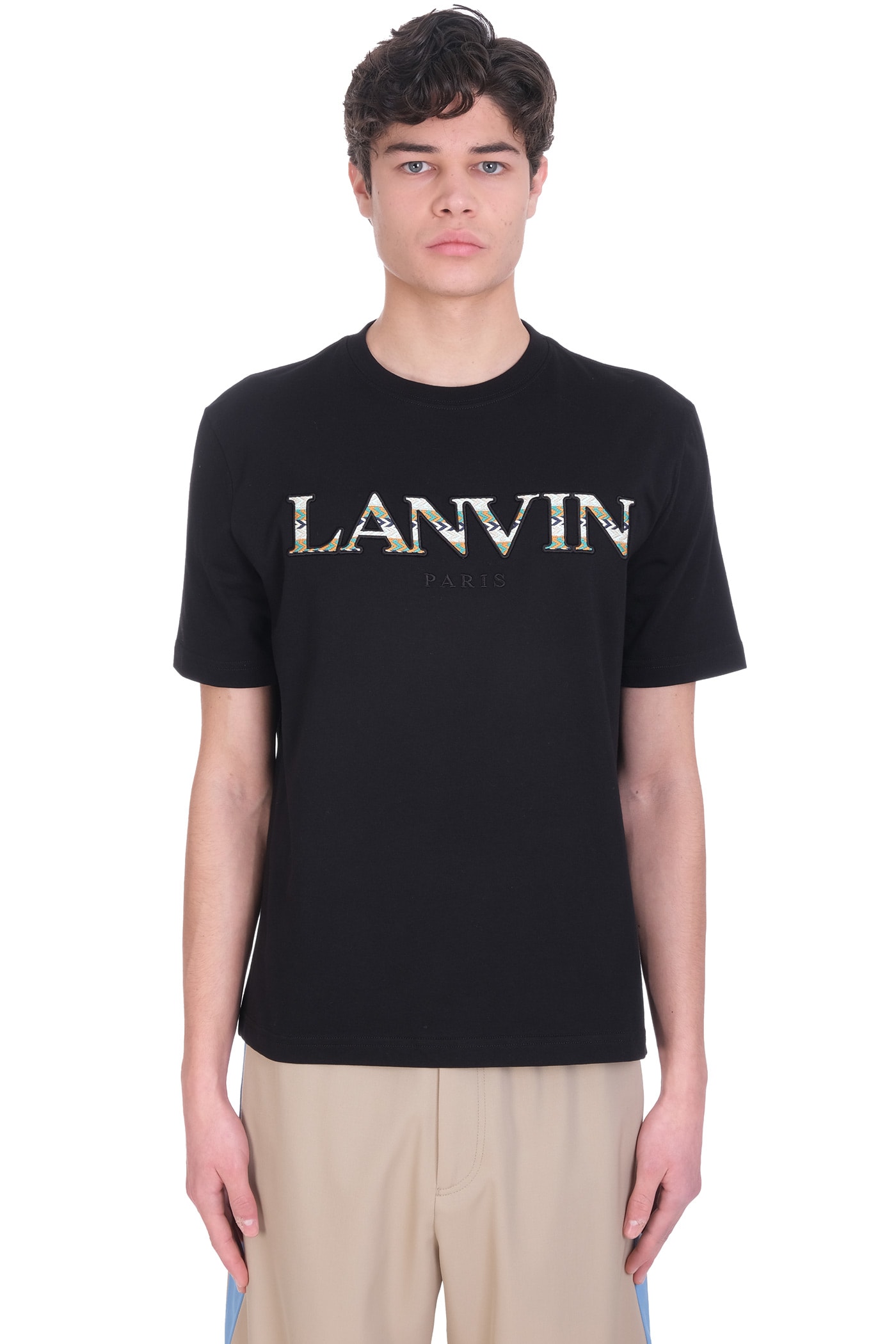 Lanvin Crurb T-shirt In Black Cotton