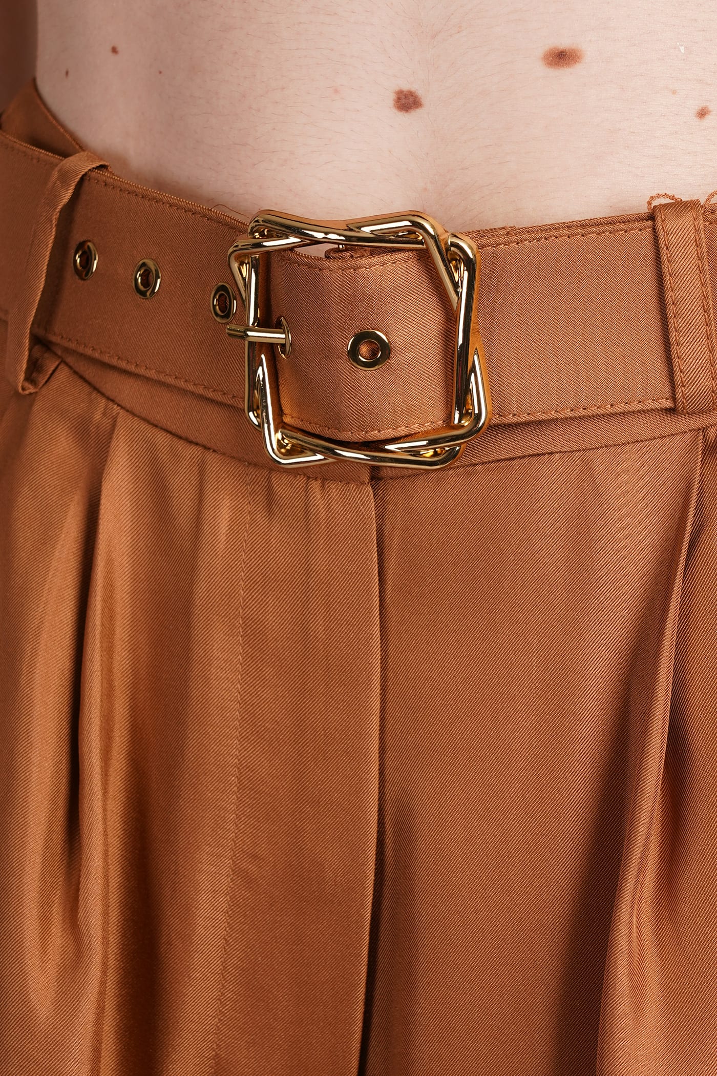 Zimmermann Silk Illustration Wide-leg Pants In Brown