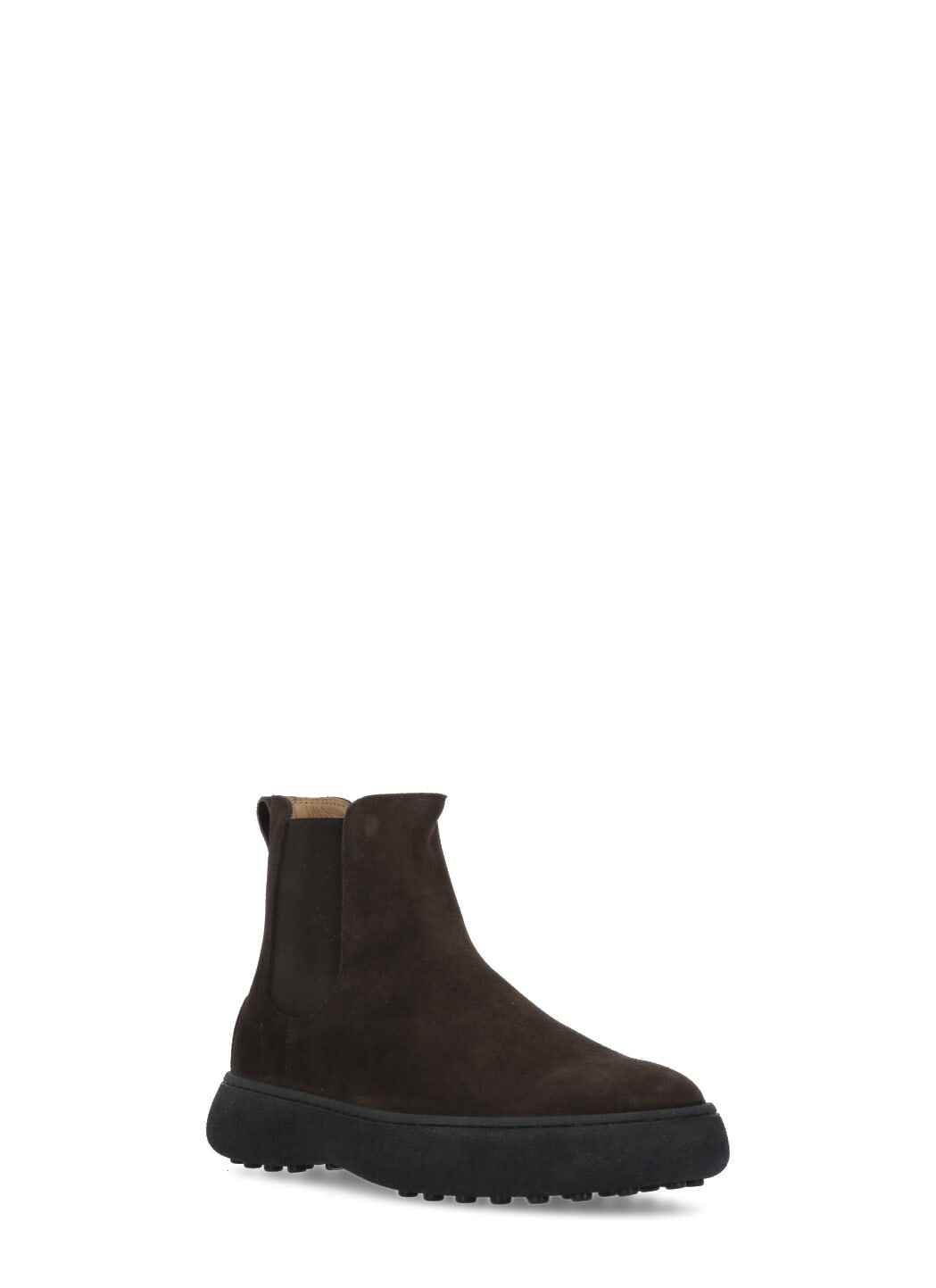 Shop Tod's Suede Leather Chelsea Boots In Brown