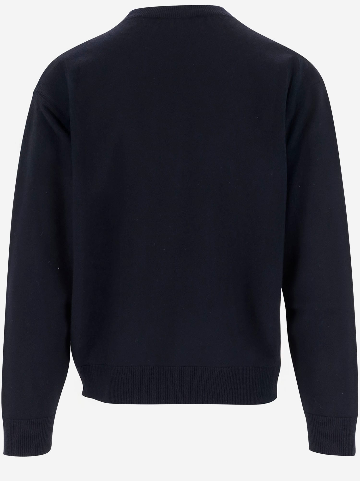 Dsquared2 Wool Sweater Featuring Ribbed Cuffs And Hem In Black