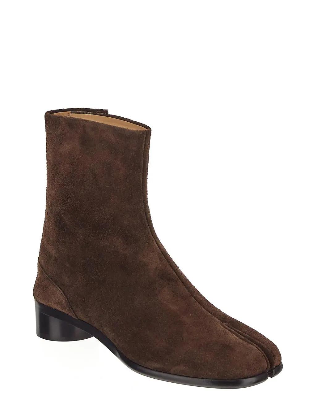 Maison Margiela Leather Tabi Ankle Boots 30