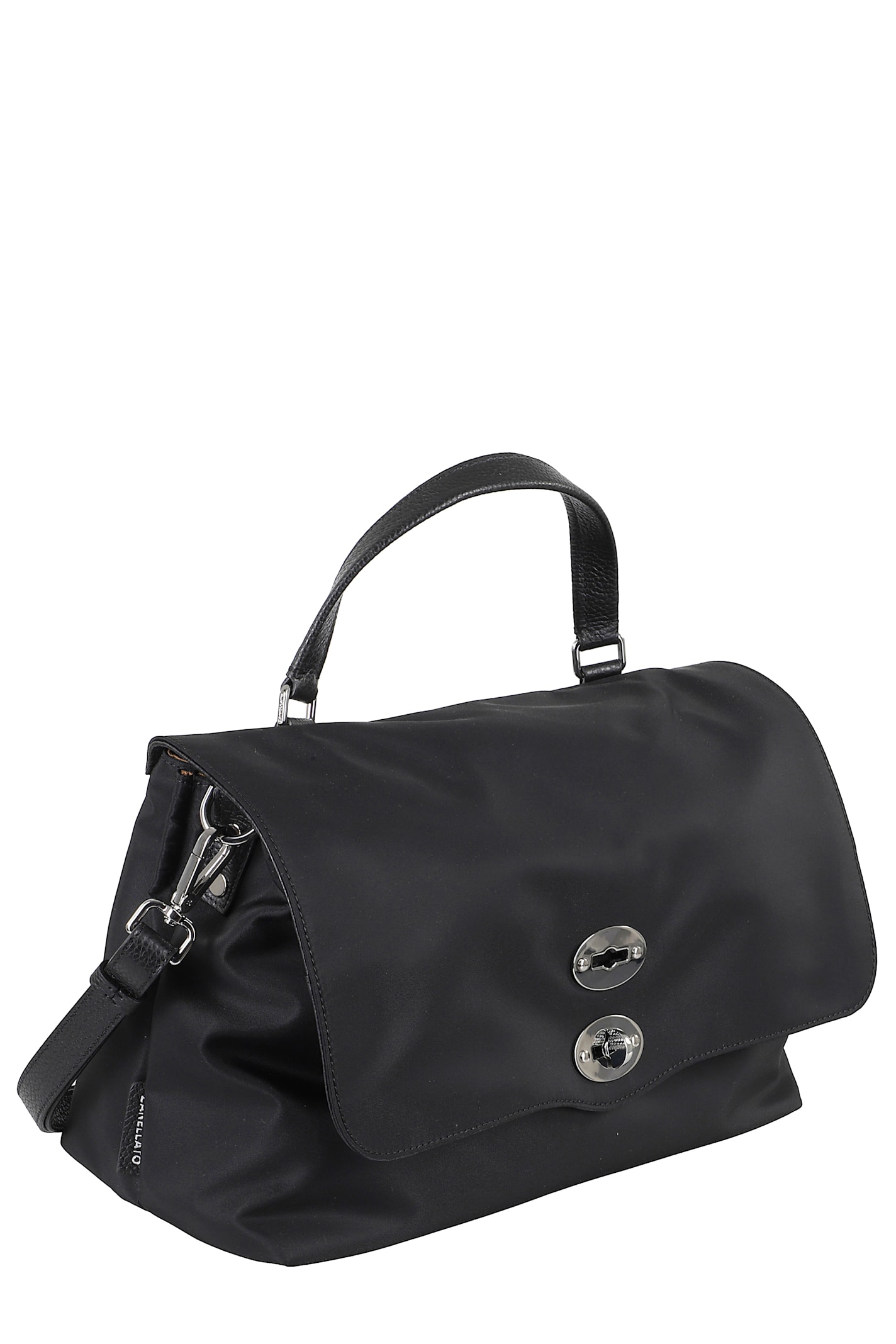 Zanellato Postina Studded Top Handle Bag In Black Nero