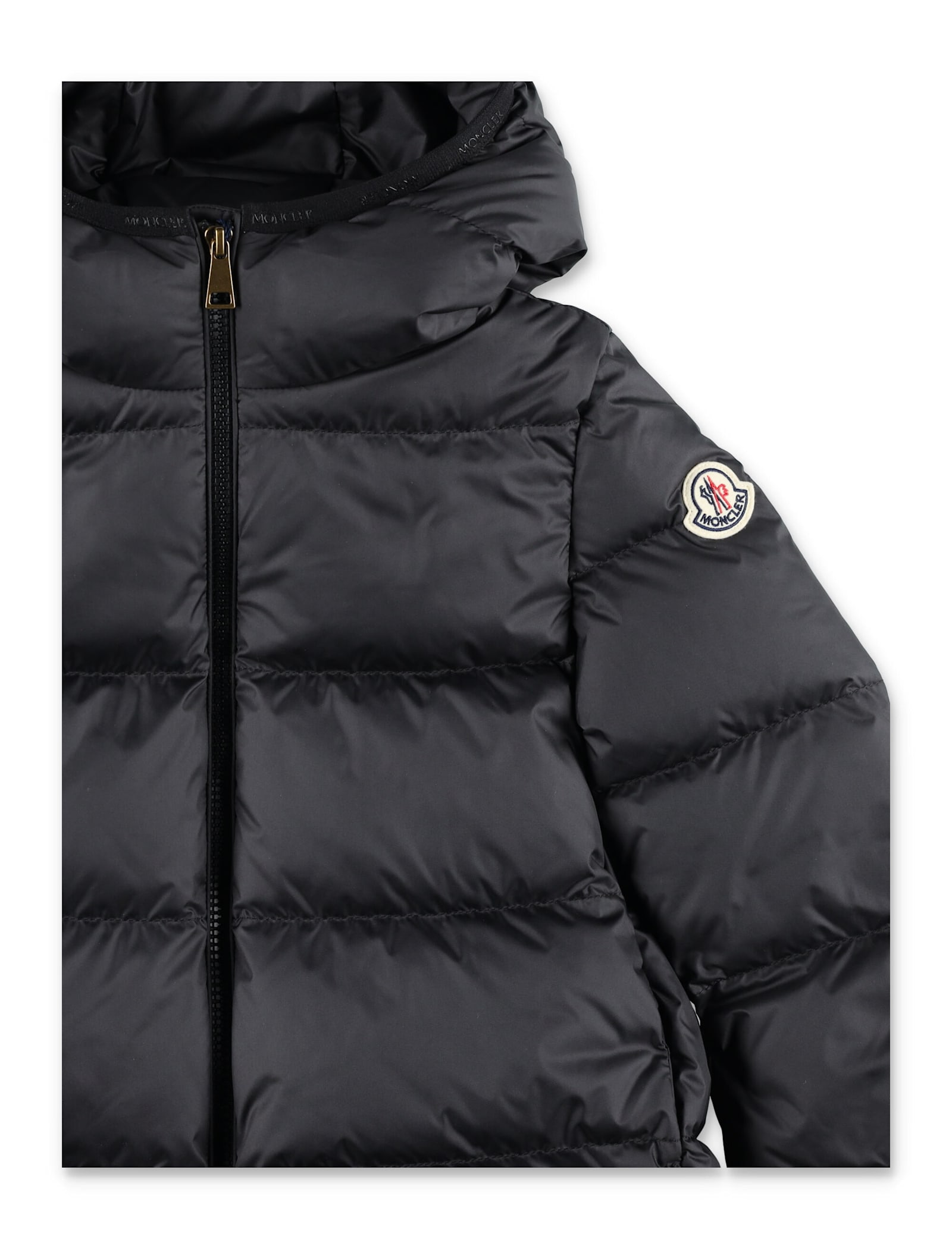 Moncler Kid - Beulah Hooded Down Jacket In Black