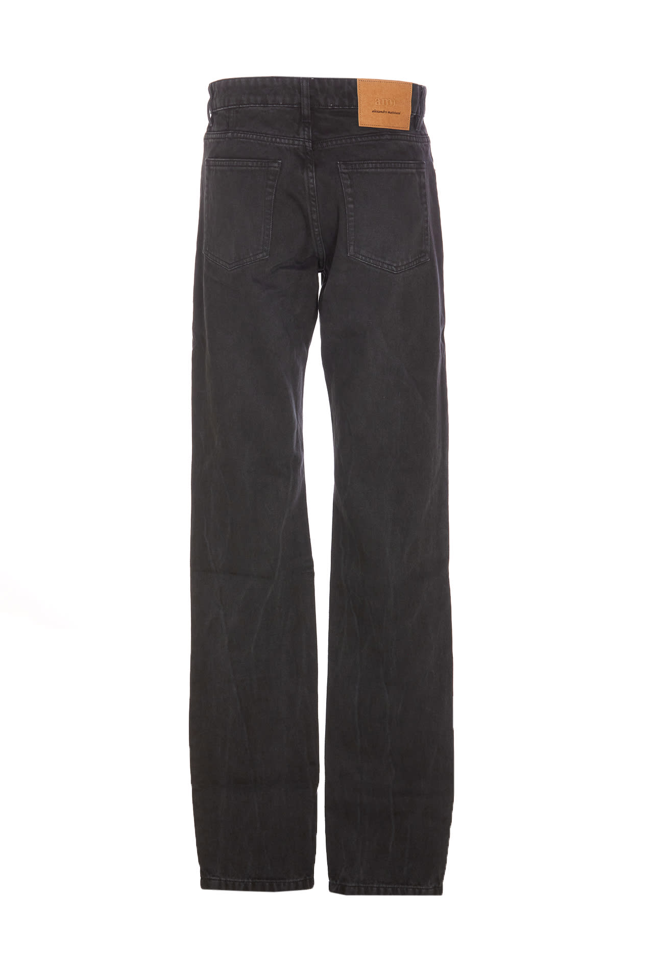 Shop Ami Alexandre Mattiussi Classic Fit Jeans In Black