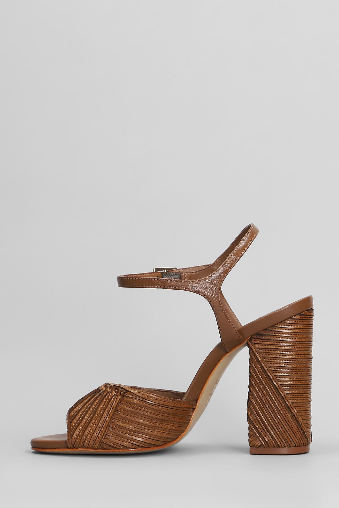Shop Schutz Lupita Sandals In Brown Leather