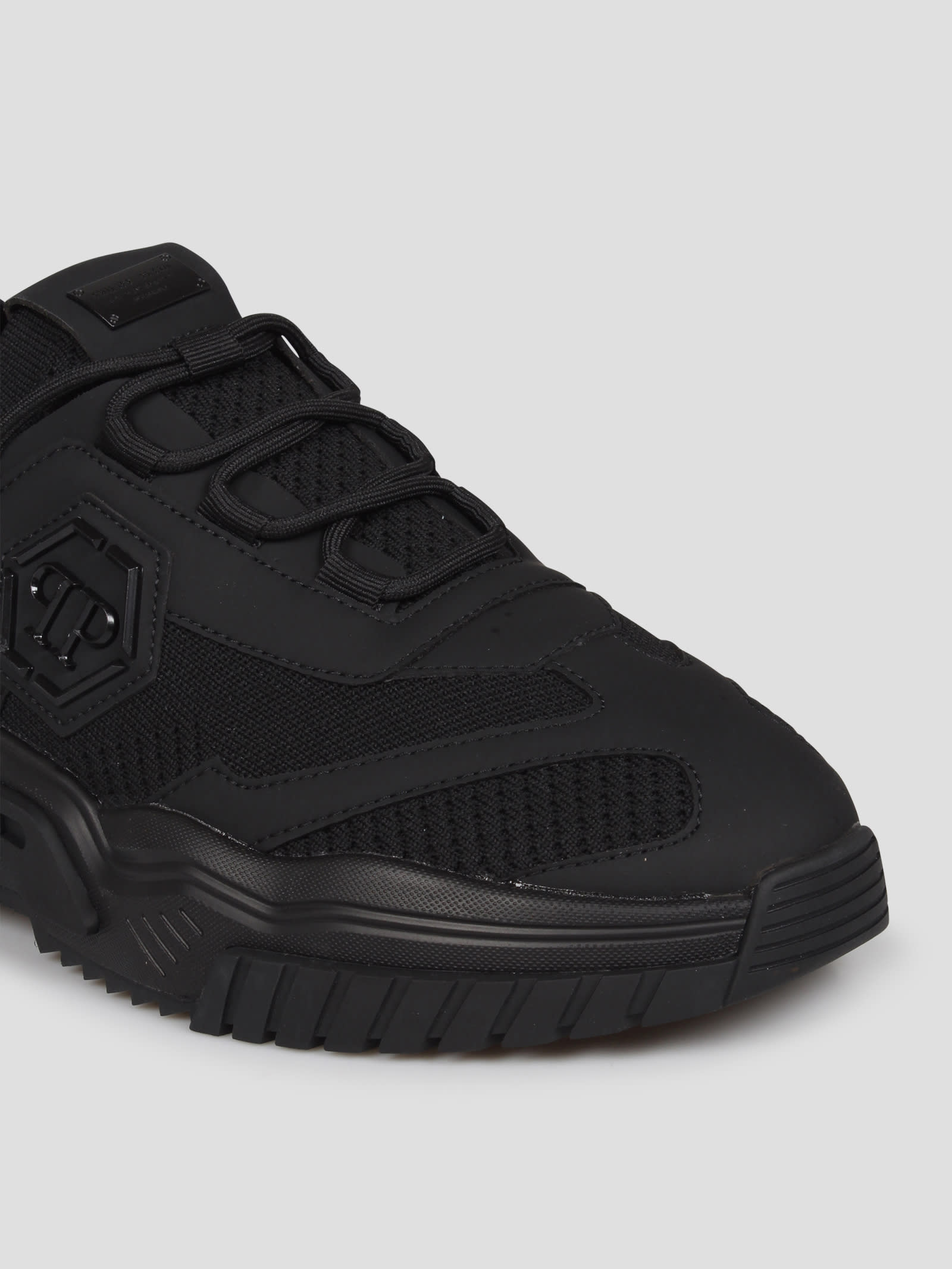 Shop Philipp Plein Predator Sneakers In Black