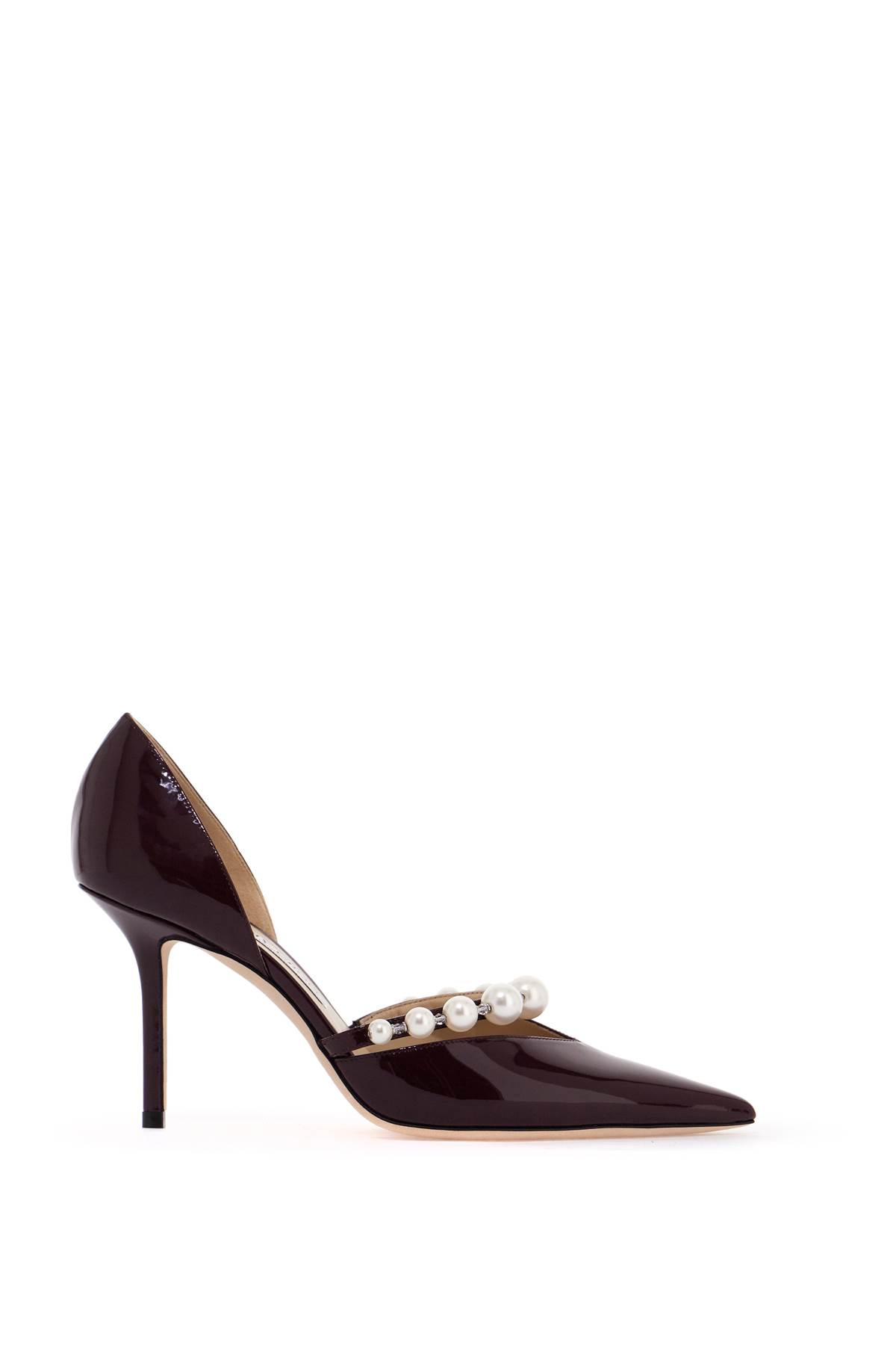 Shop Jimmy Choo Aurelie Pumps In Garnet White (purple)