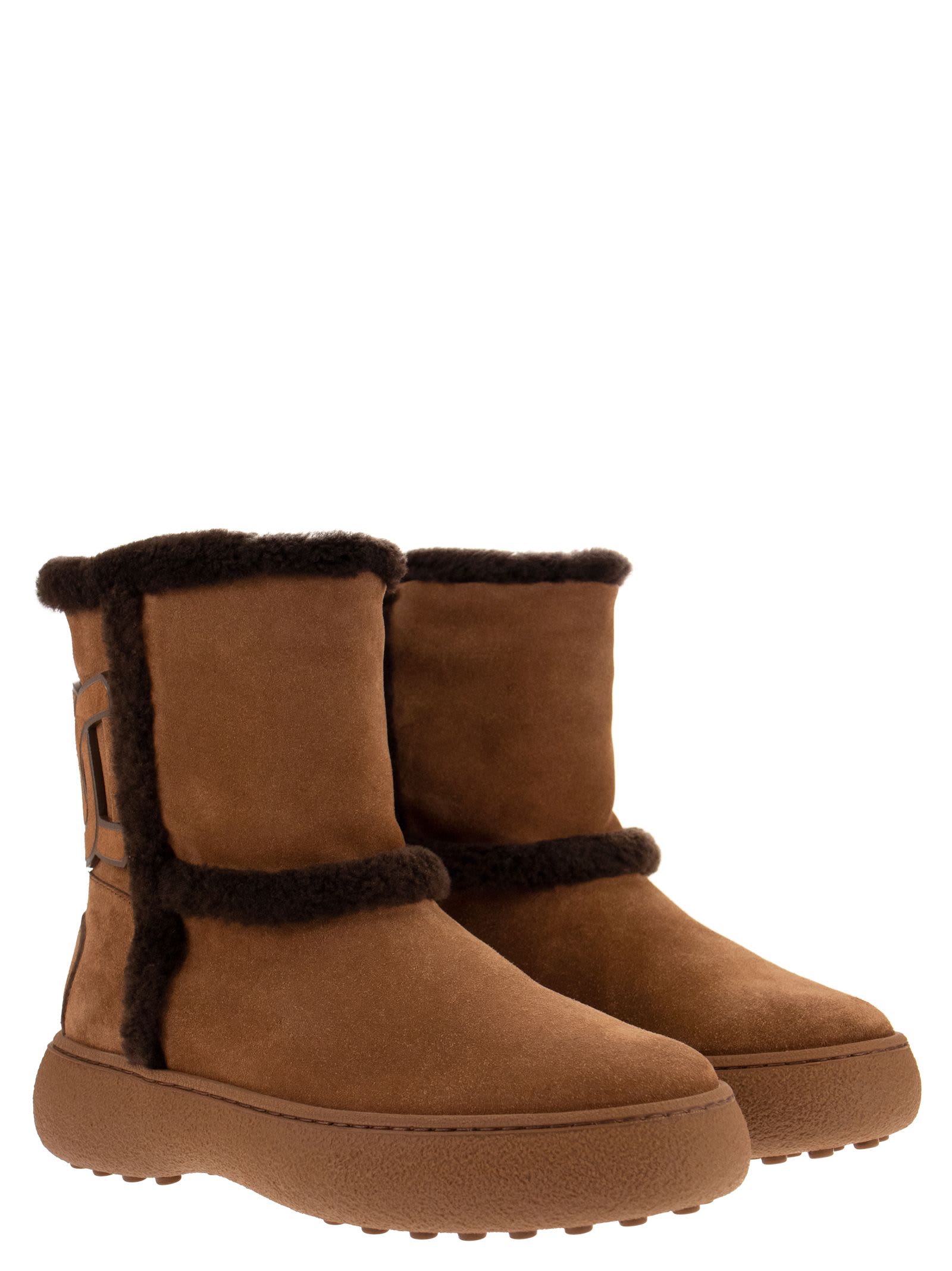 Tod's Winter Rubbers Polish Kate Mon Shoes In Brown