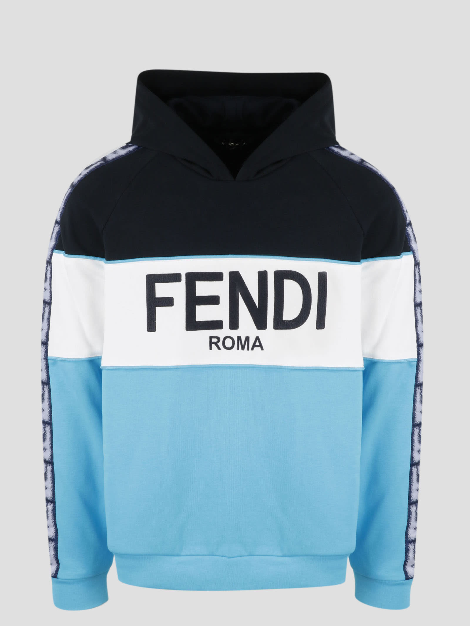 Fendi Logo Jersey Hoodie