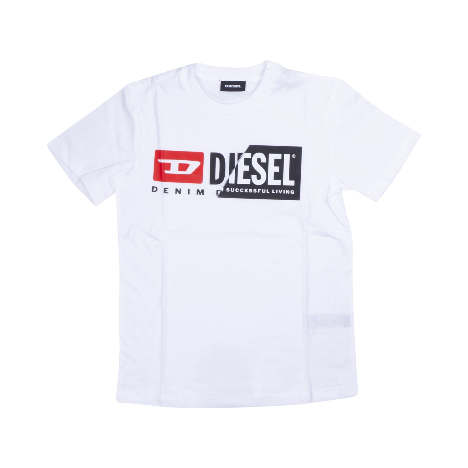 Diesel Kids' T-shirt Tdiegocuty In Bianco