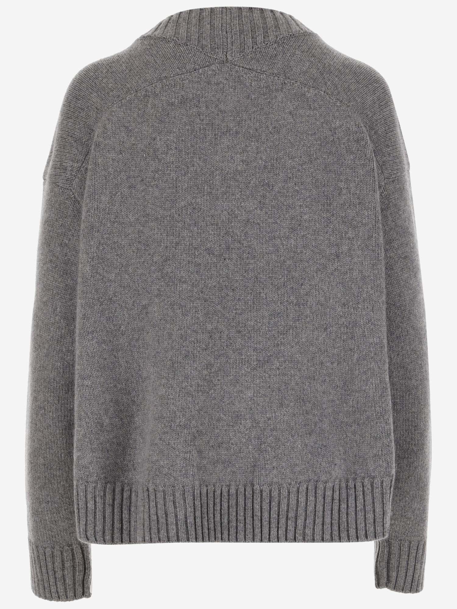 Shop Jil Sander Cashmere Blend Sweater In Grey