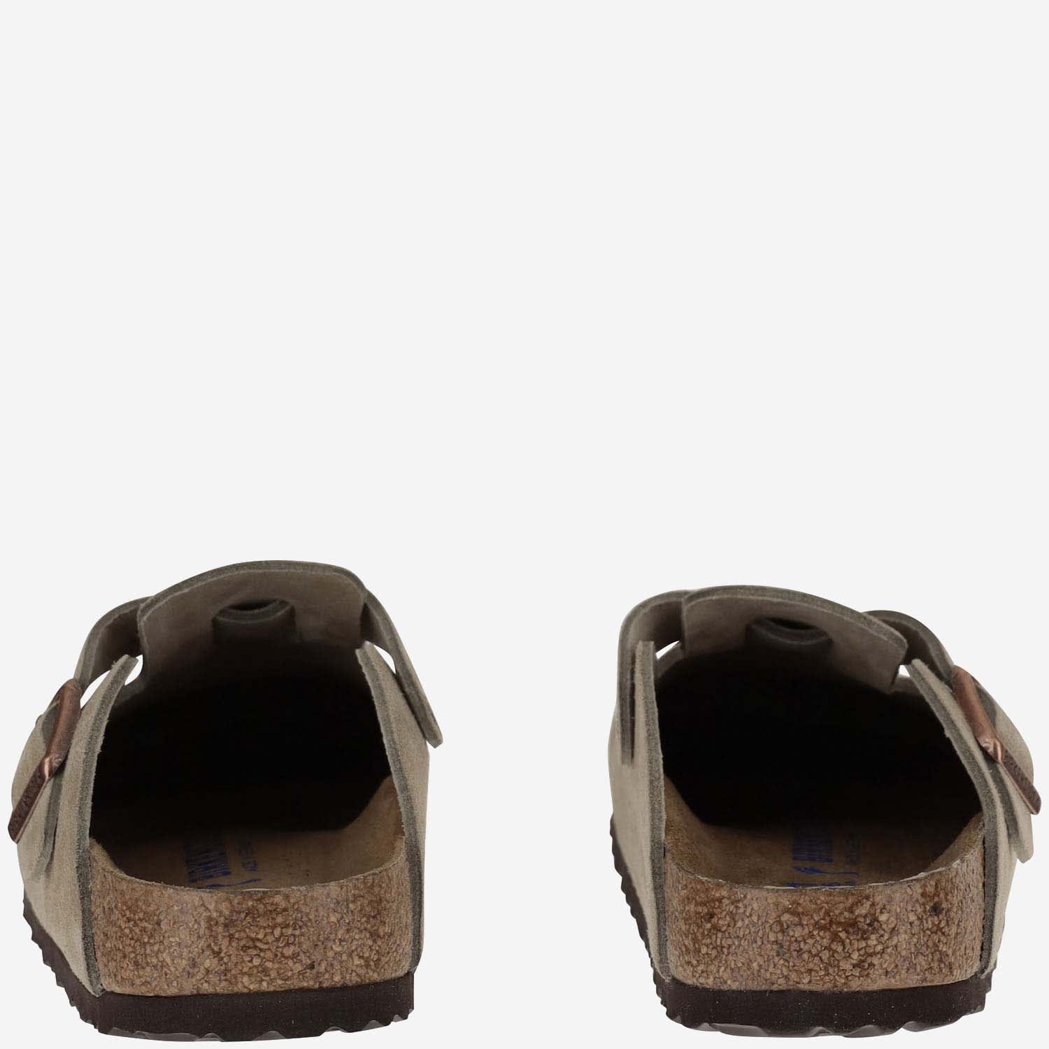 Birkenstock Taupe Regular Boston Soft Footbed Slip-on Loafers