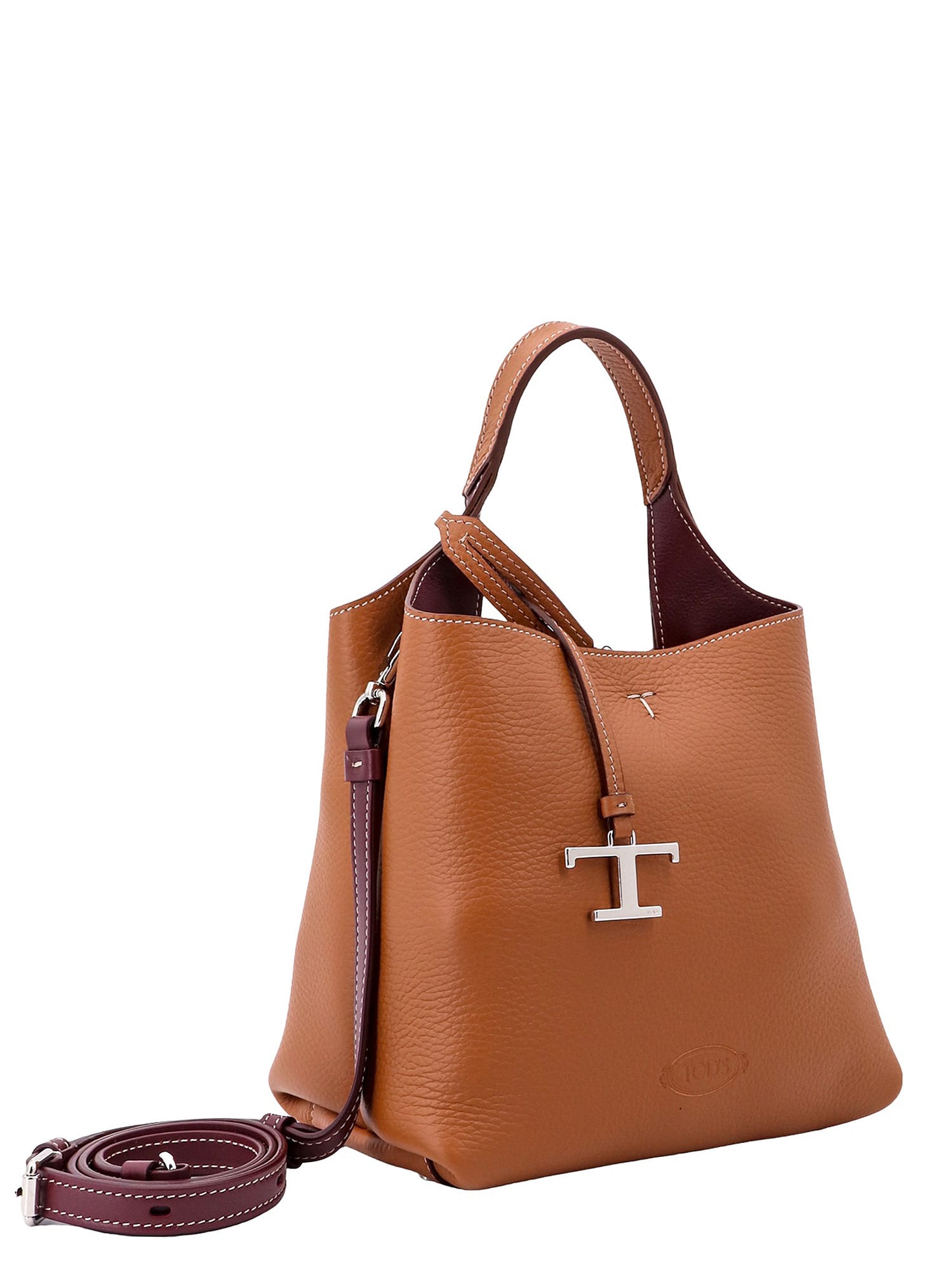 Tod's Tods Leather Handbag In Brown