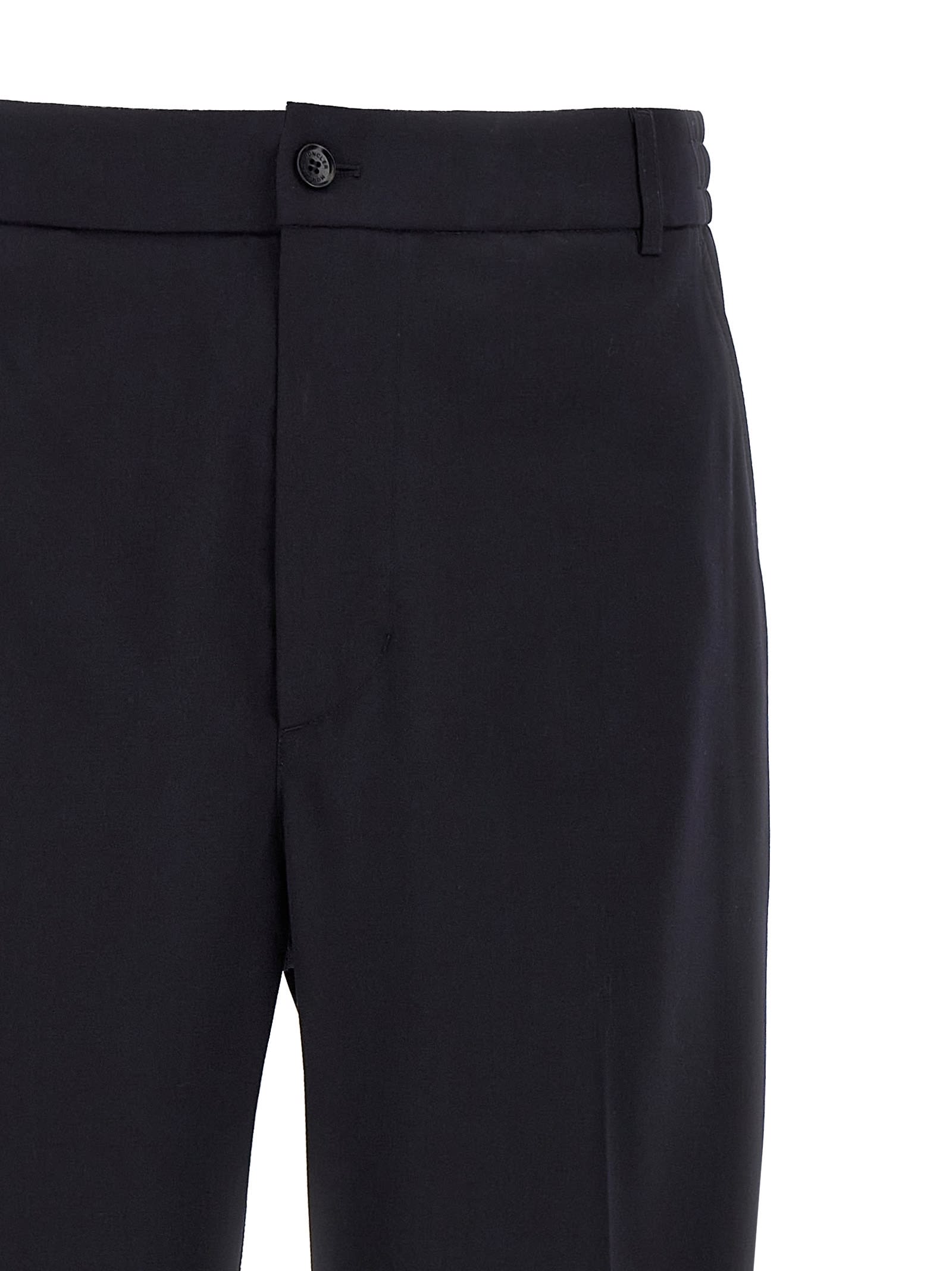 Moncler Logo Jogging Trousers In Blue
