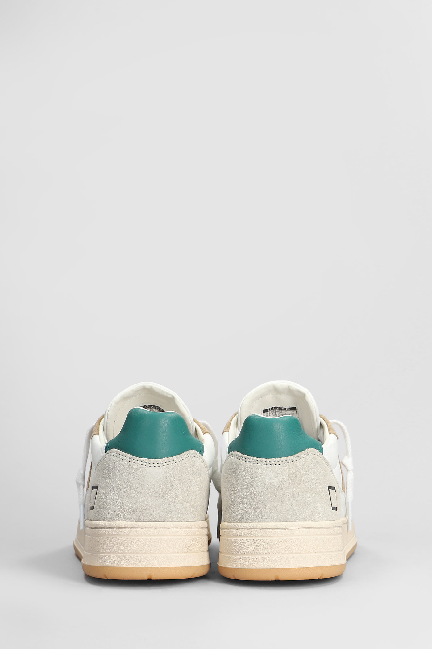 Shop Date Court 2.0 Sneakers In White Suede And Leather