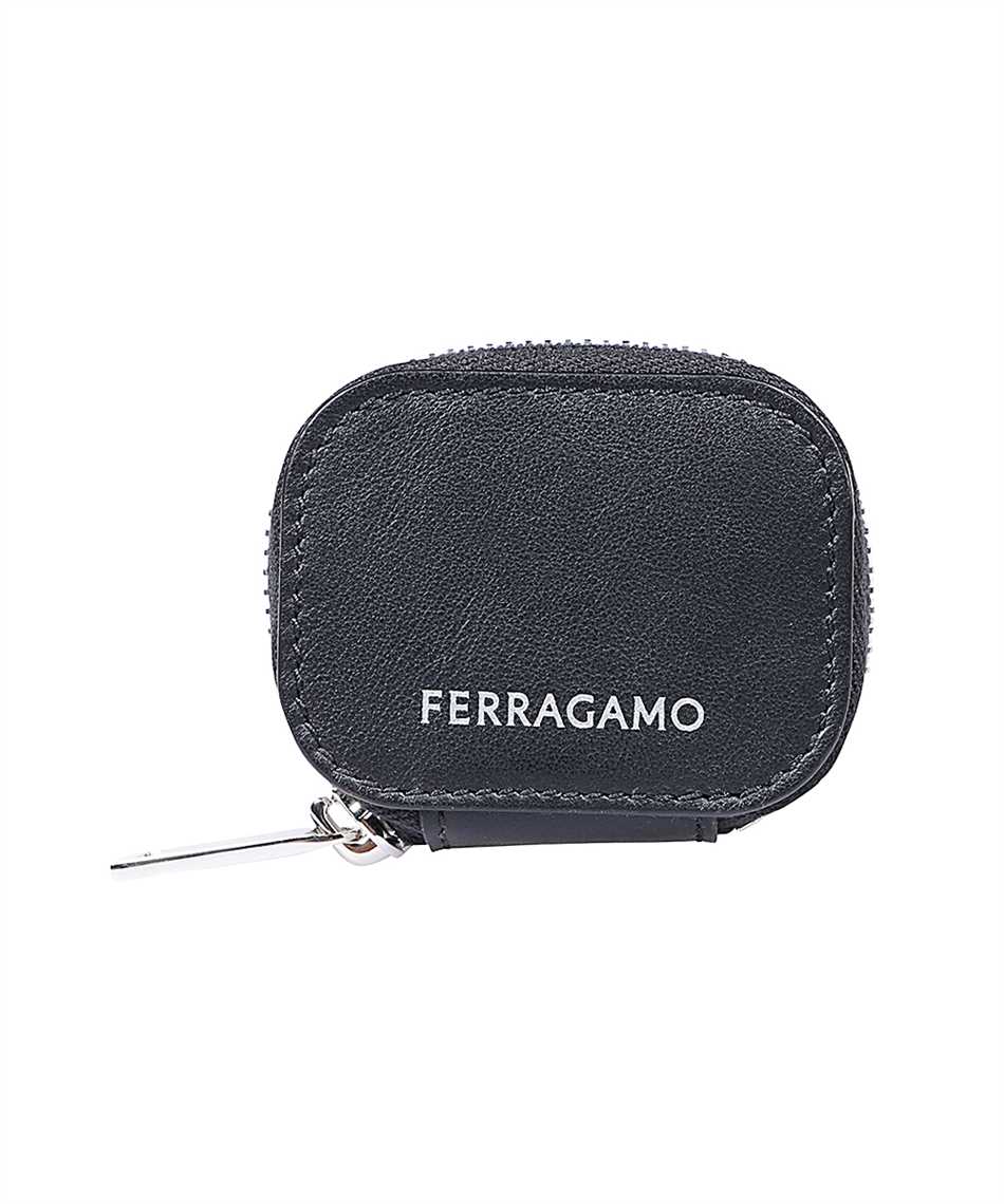 Shop Ferragamo Leather Coin Purse In Black