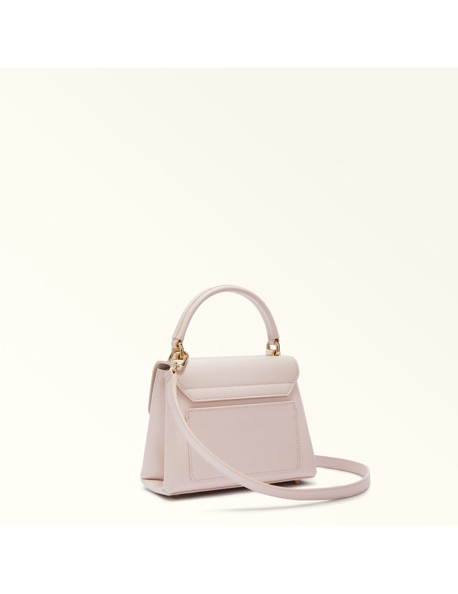 Furla 1927 Mini Top Handle In Pelle Colore Corolla In Pink