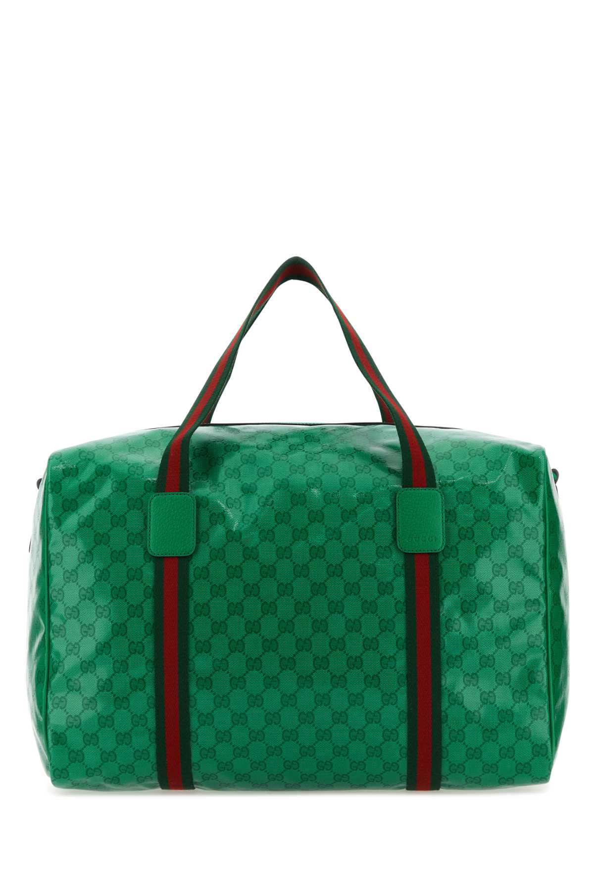 Gucci Green Gg Crystal Fabric Travel Bag