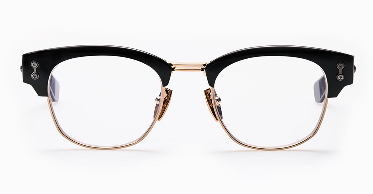 Newton - Black / Brushed 12k Gold Rx Glasses