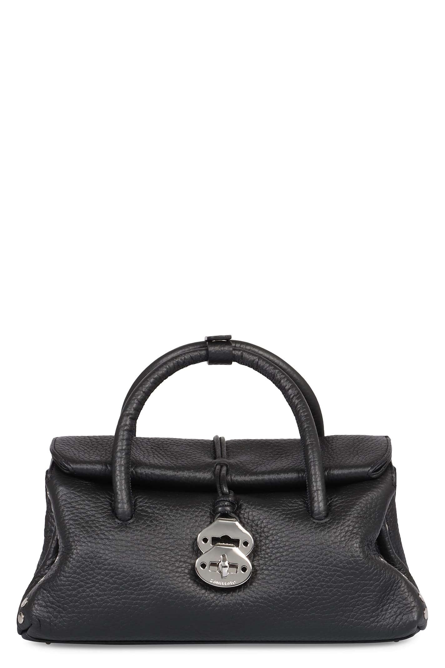 Zanellato Dotta Leather Handbag In Black