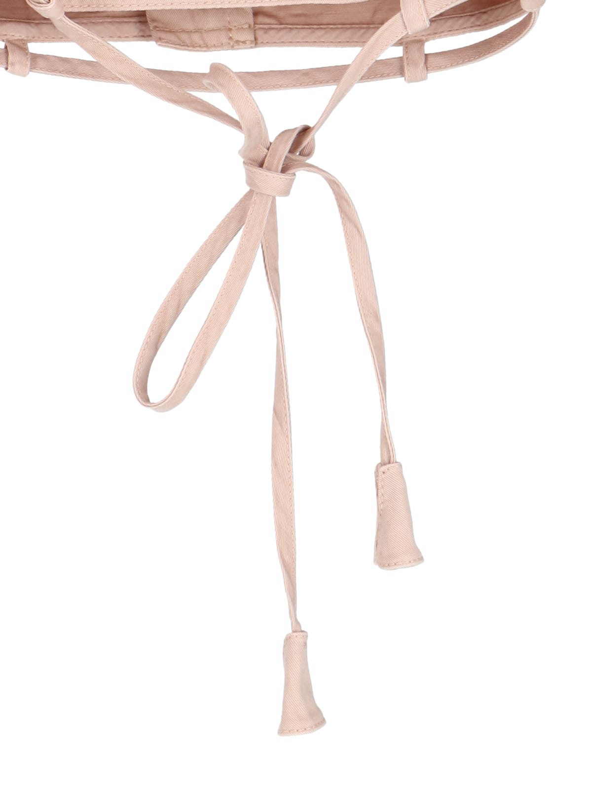 Gucci Sleeve Tie Cropped Top In Pink