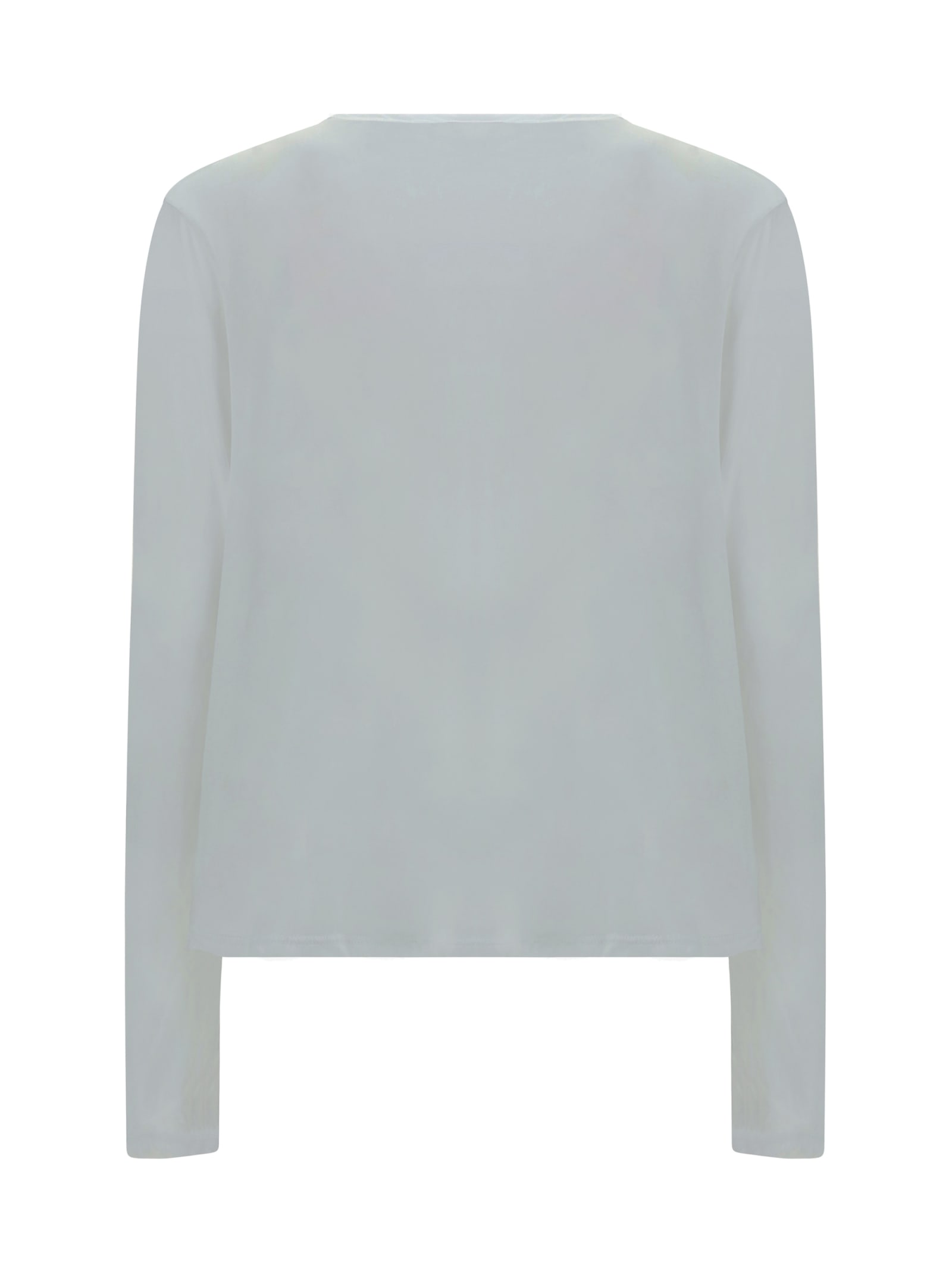 Shop James Perse Long Sleeve Jersey In White