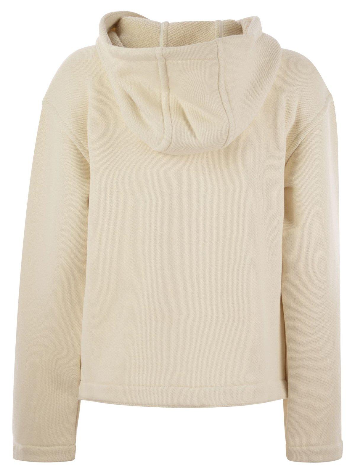 Max Mara Ivory Cotton Blend Gary Sweatshirt In White