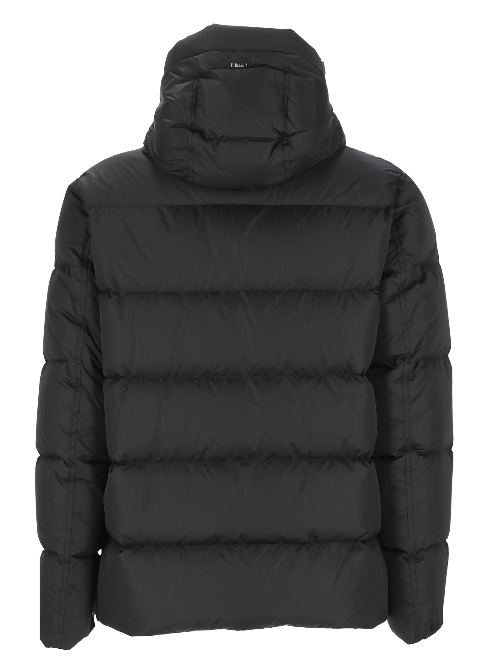 Shop Herno Quilted Down Jacket In Black