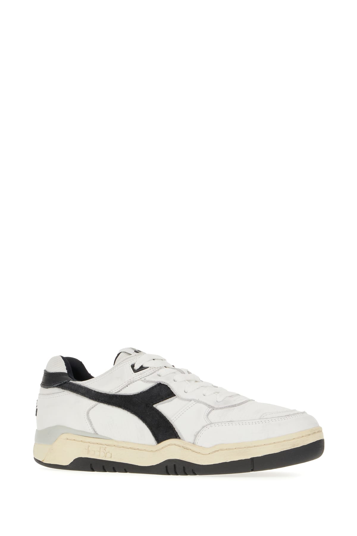 Shop Diadora White Leather B.560 Used Sneakers In C0351