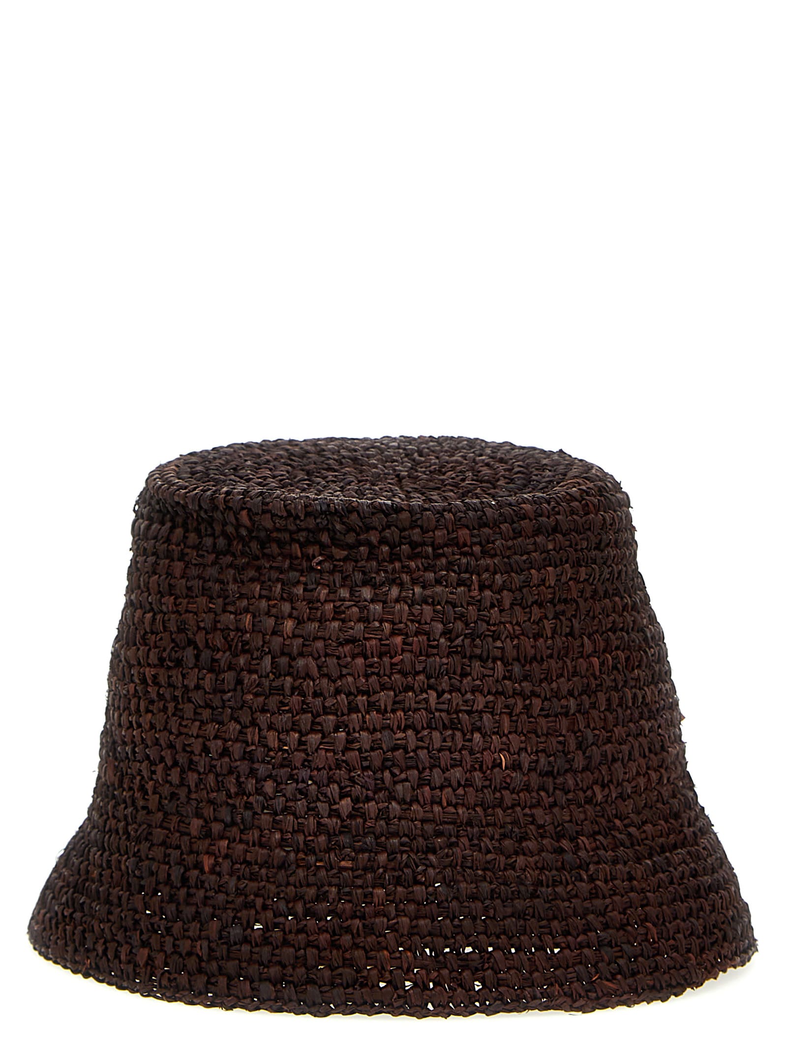 Shop Jacquemus Le Bob Ficiu Bucket Hat In Brown