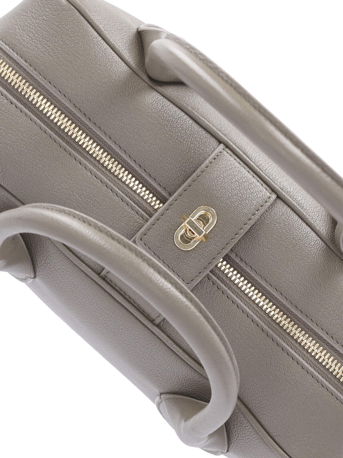 Golden Goose Logo Handbag In Gray