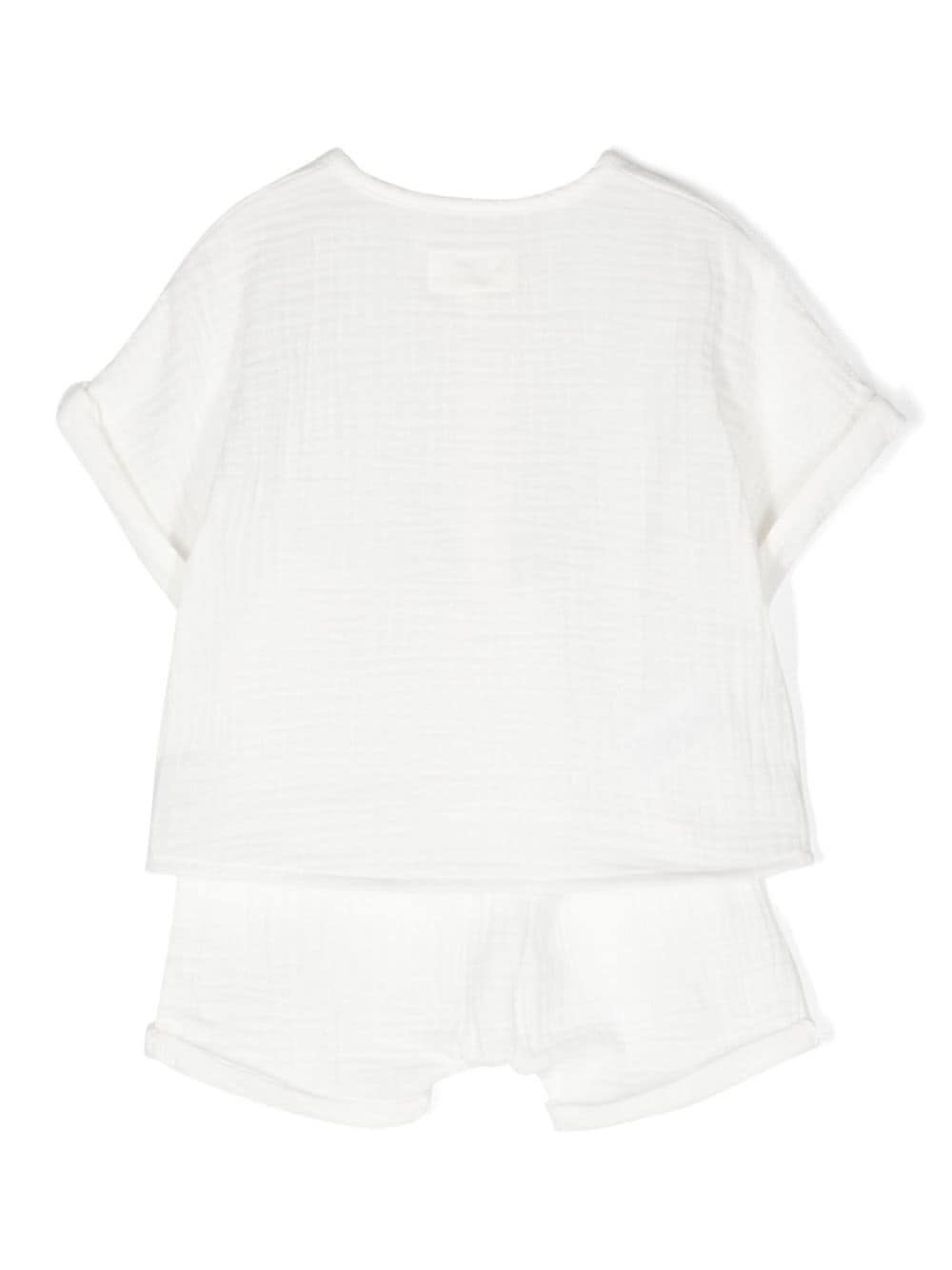 Shop Teddy &amp; Minou Set T-shirt E Shorts In White