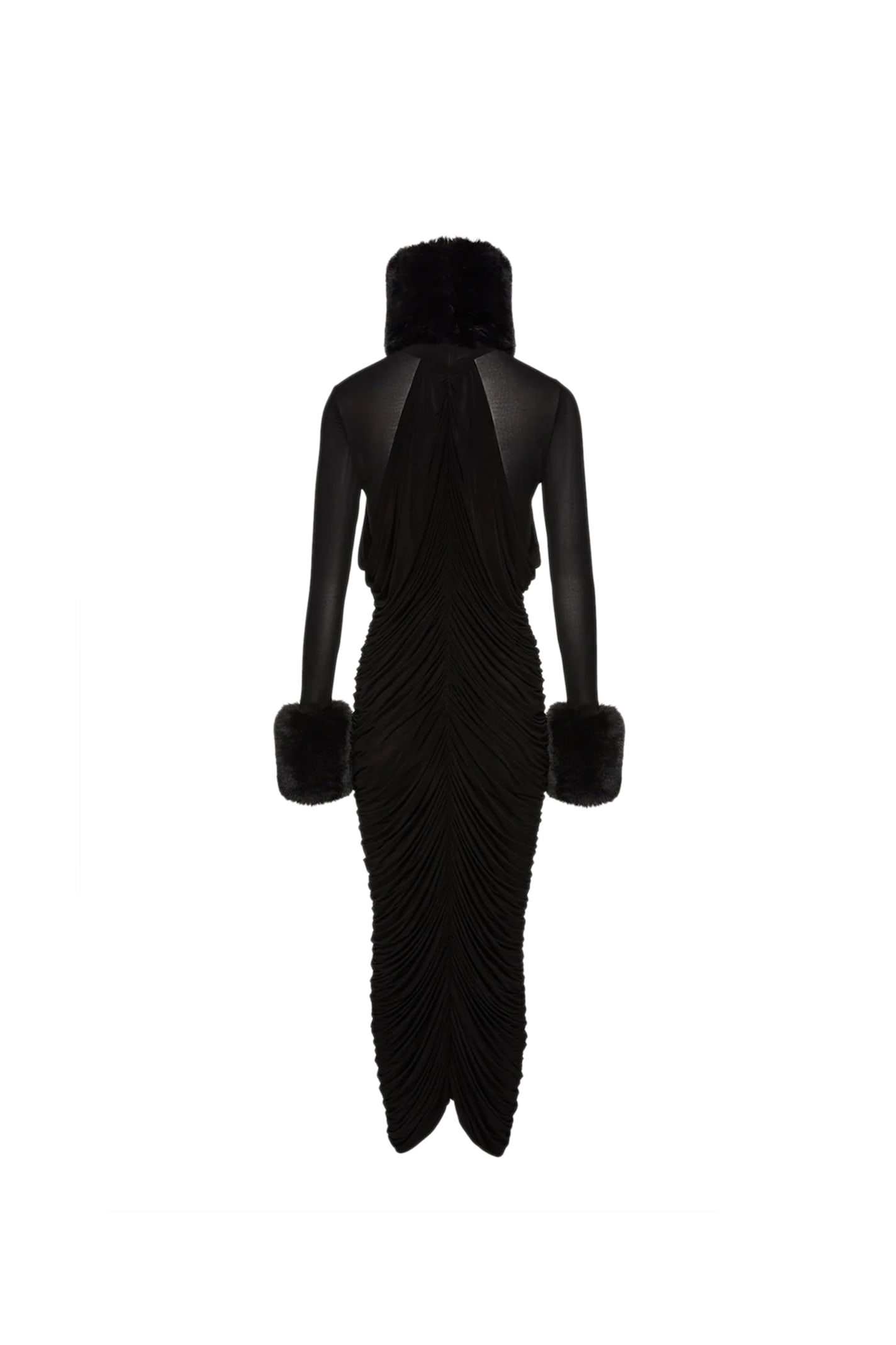 Shop Magda Butrym Dress In Black