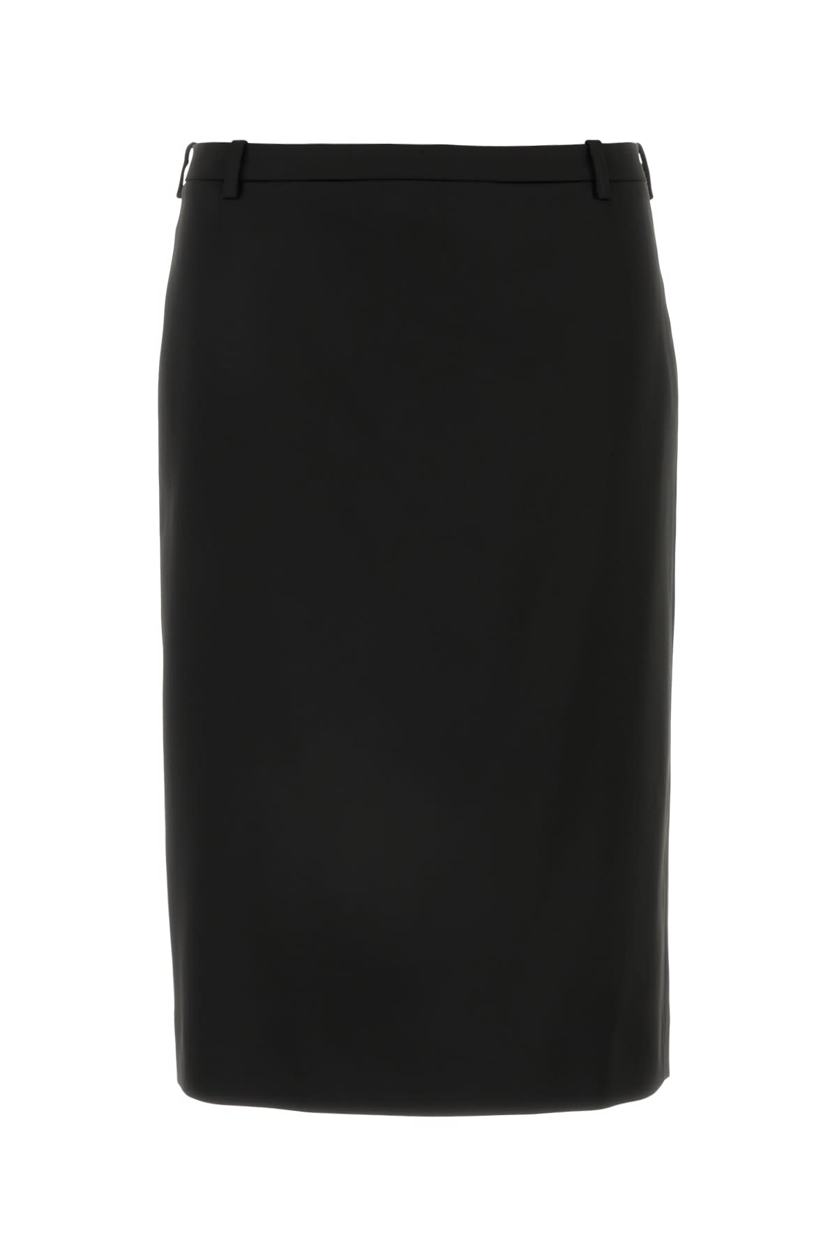 Shop Balenciaga Tailored Skirt In Black