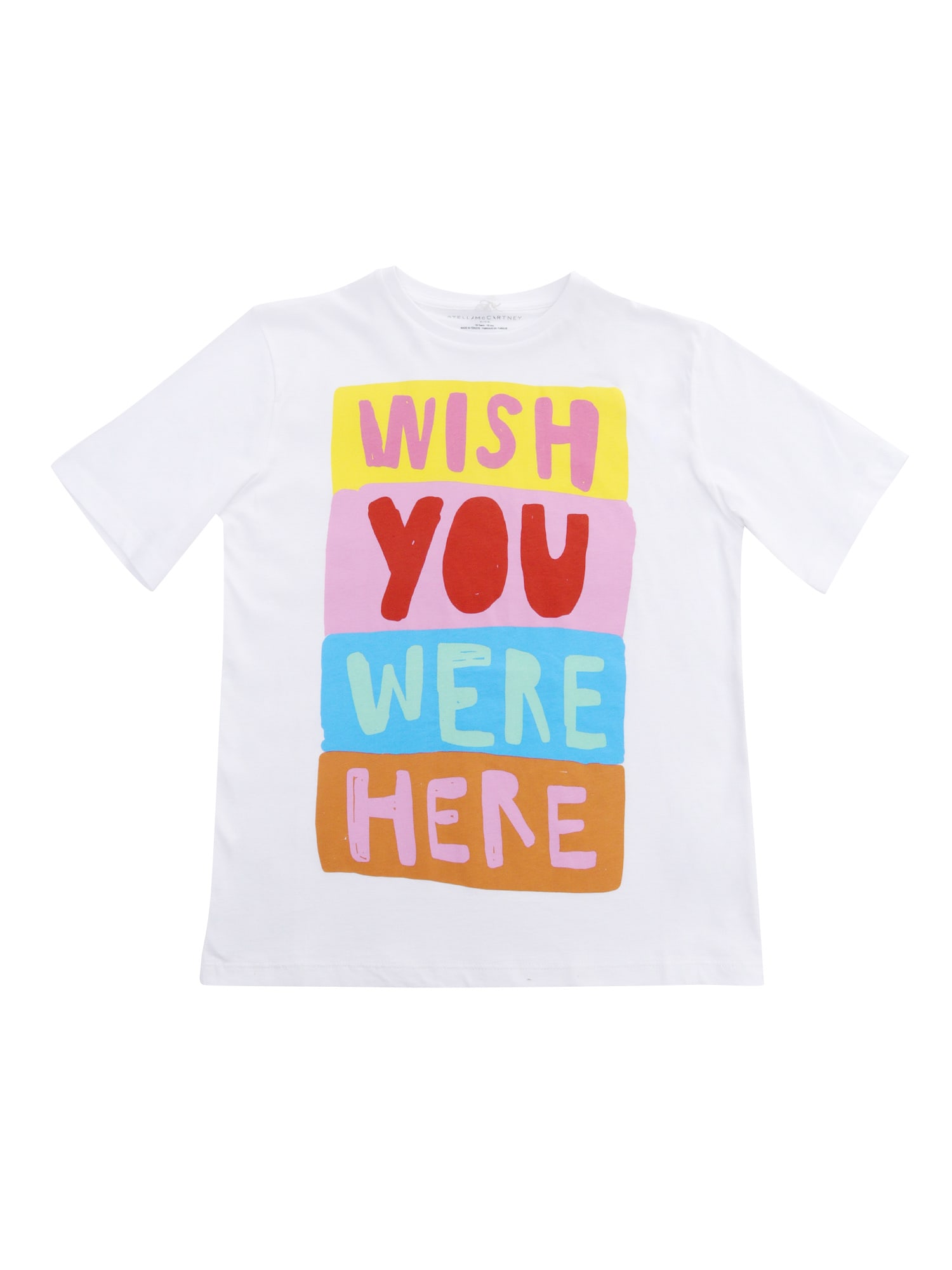 Stella Mccartney Kids' White T-shirt With Prints